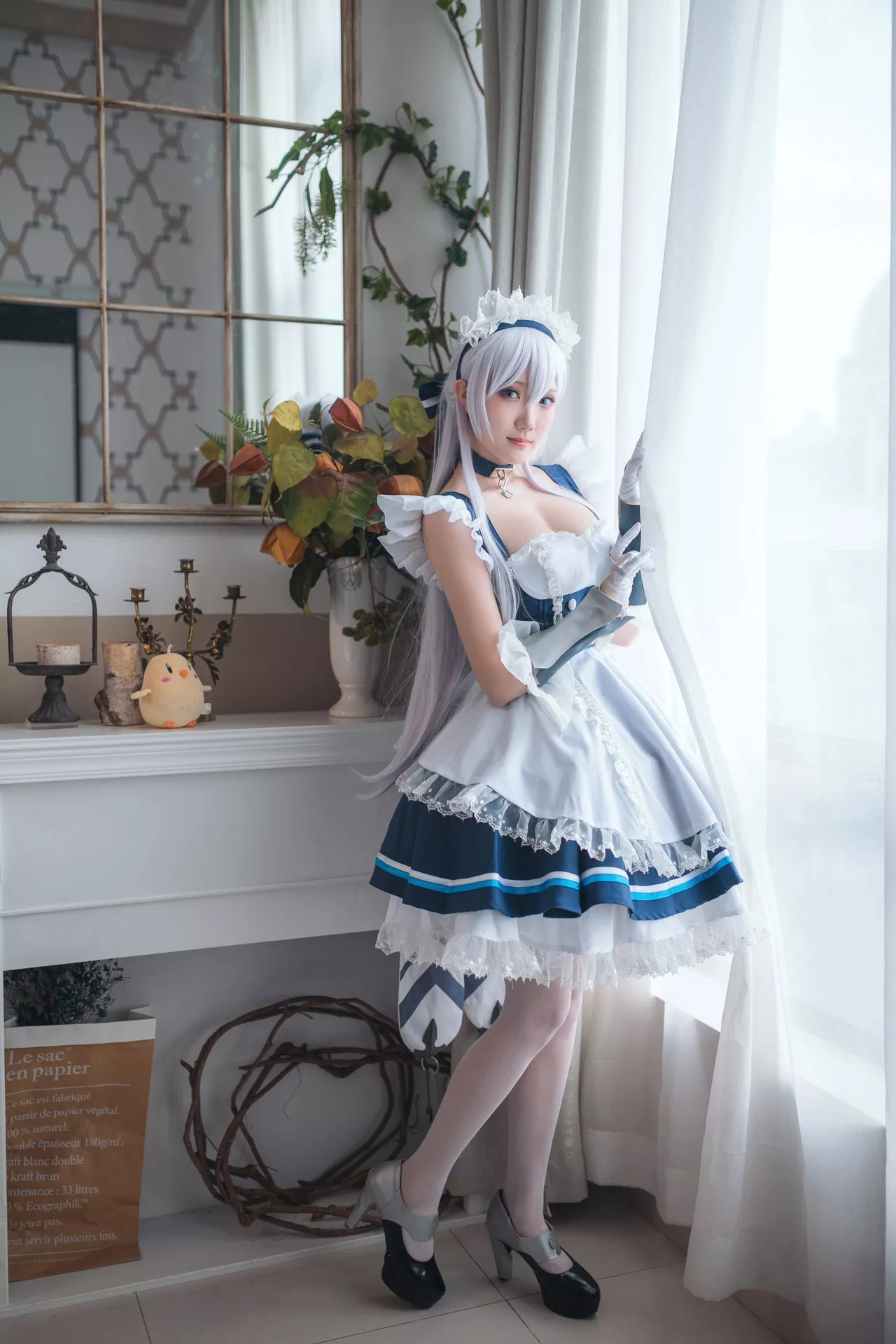 ) 【瓜希酱】 Lane 碧蓝航线 (Azur Cosplay 福利 贝尔法斯特 佳人