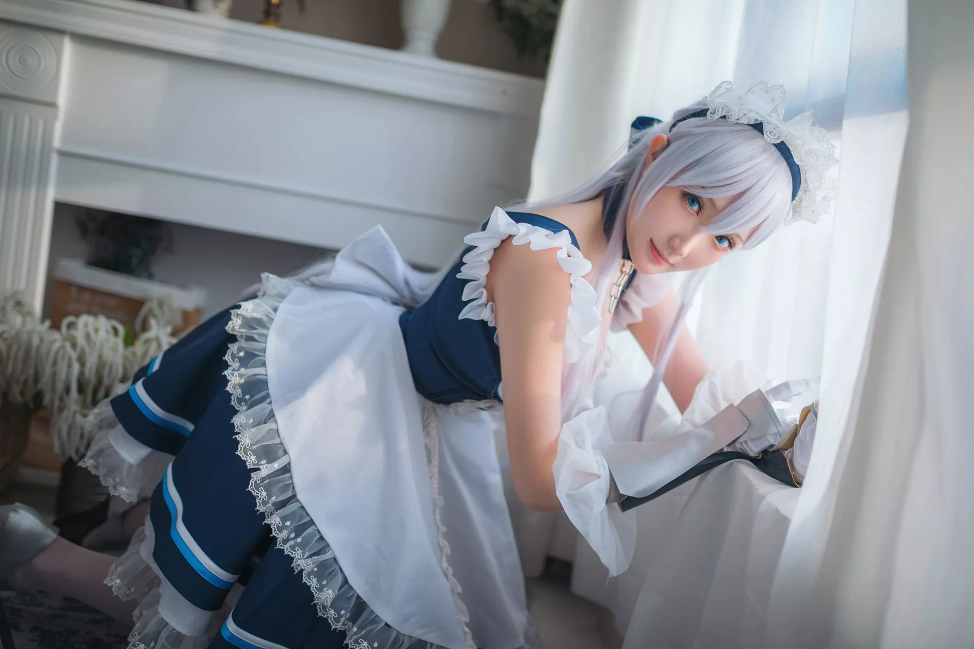 ) 【瓜希酱】 Lane 碧蓝航线 (Azur Cosplay 福利 贝尔法斯特 佳人