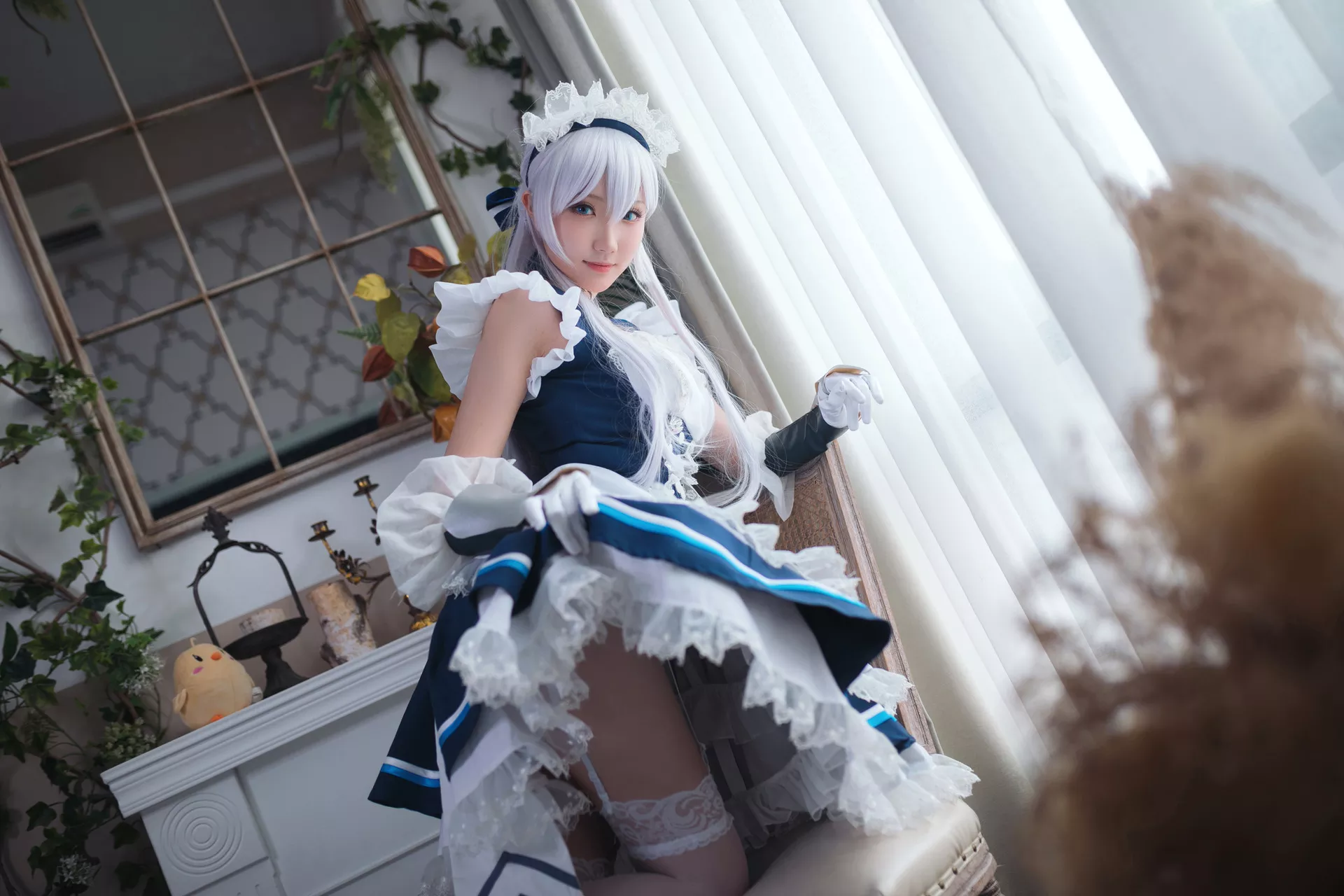 ) 【瓜希酱】 Lane 碧蓝航线 (Azur Cosplay 福利 贝尔法斯特 佳人