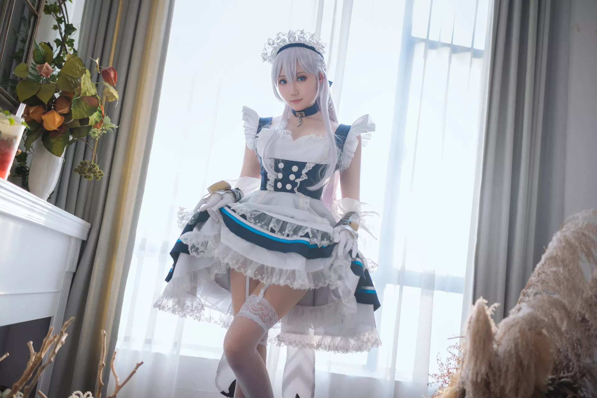 ) 【瓜希酱】 Lane 碧蓝航线 (Azur Cosplay 福利 贝尔法斯特 佳人