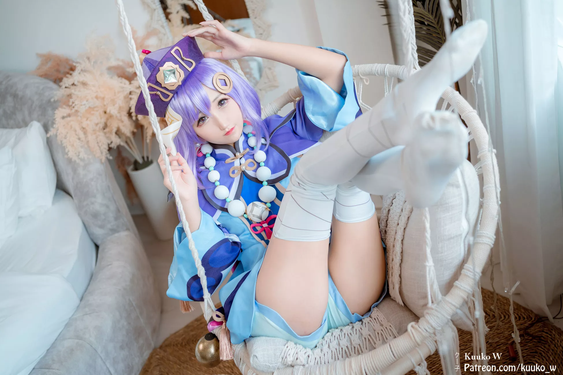 佳人 福报 Cosplay 七七 Impact Genshin 子】 【KuukoW Qiqi