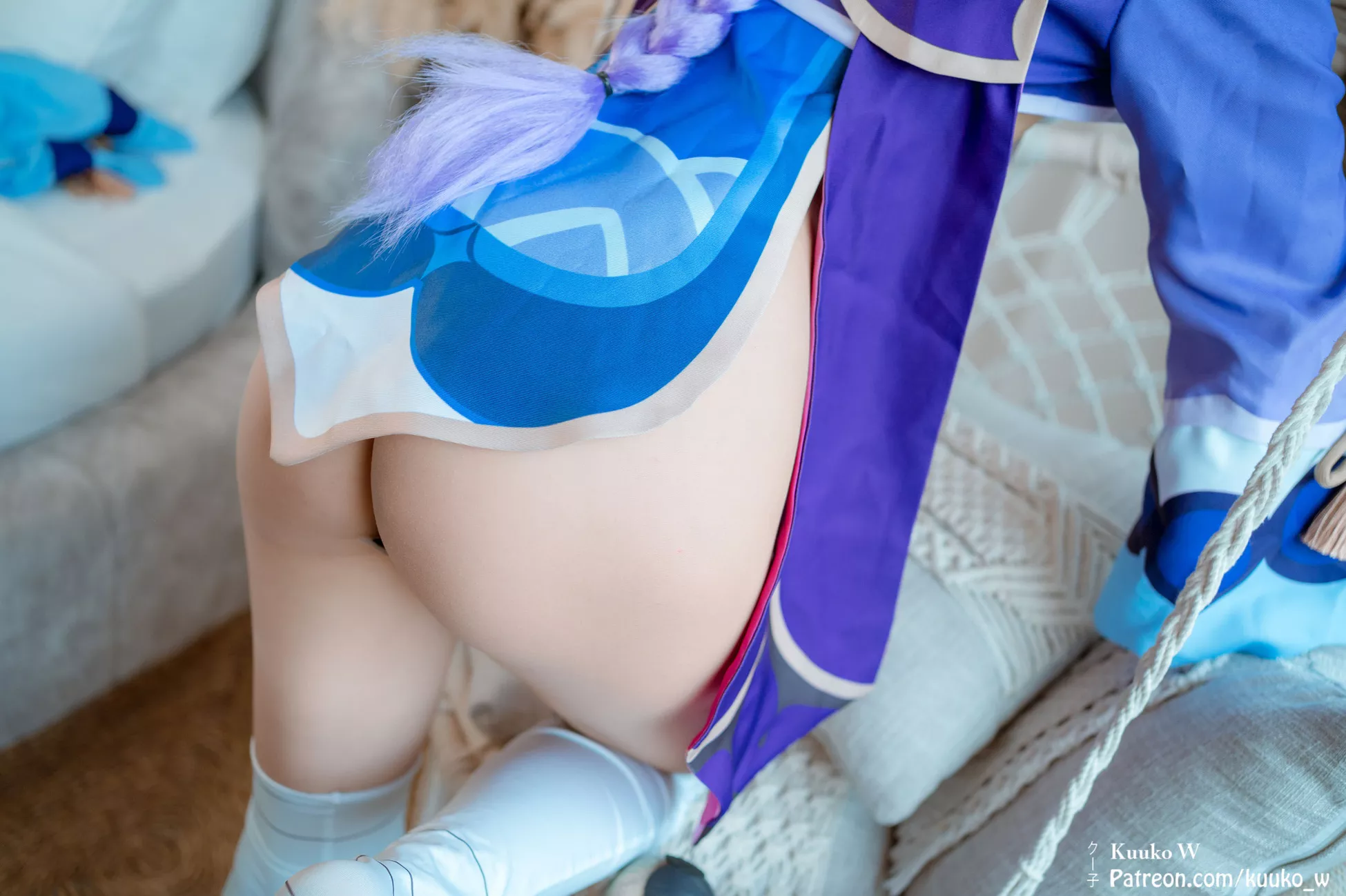 佳人 福报 Cosplay 七七 Impact Genshin 子】 【KuukoW Qiqi