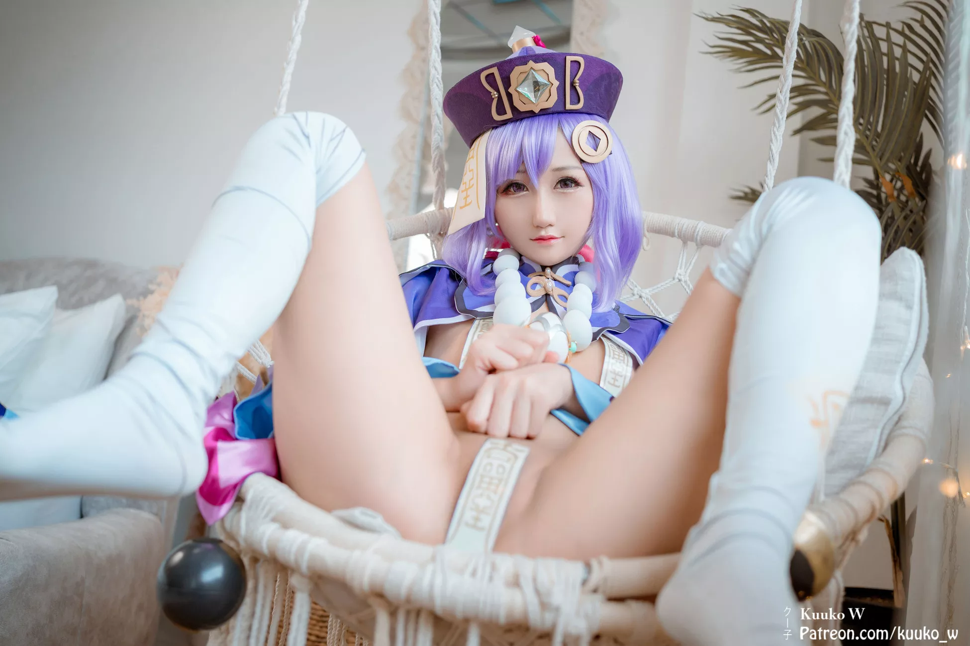 佳人 福报 Cosplay 七七 Impact Genshin 子】 【KuukoW Qiqi