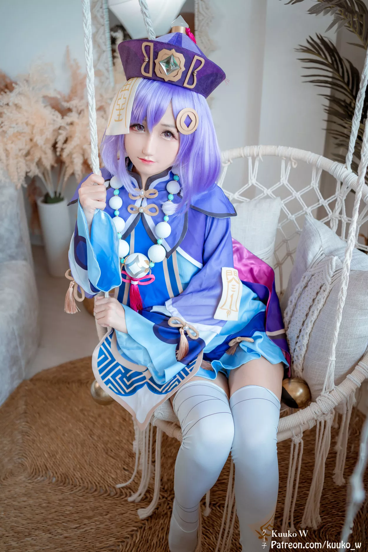 佳人 福报 Cosplay 七七 Impact Genshin 子】 【KuukoW Qiqi