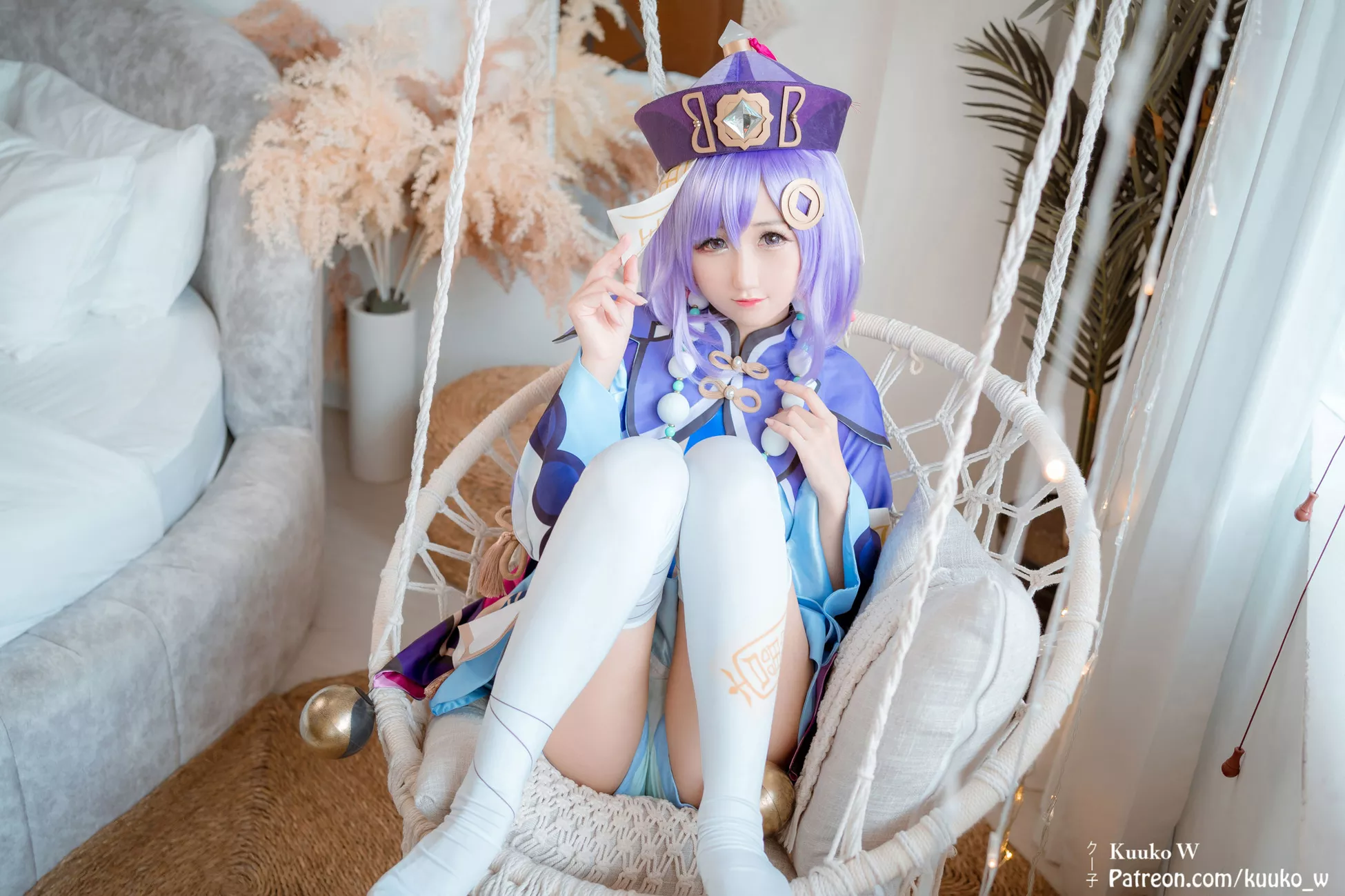 佳人 福报 Cosplay 七七 Impact Genshin 子】 【KuukoW Qiqi
