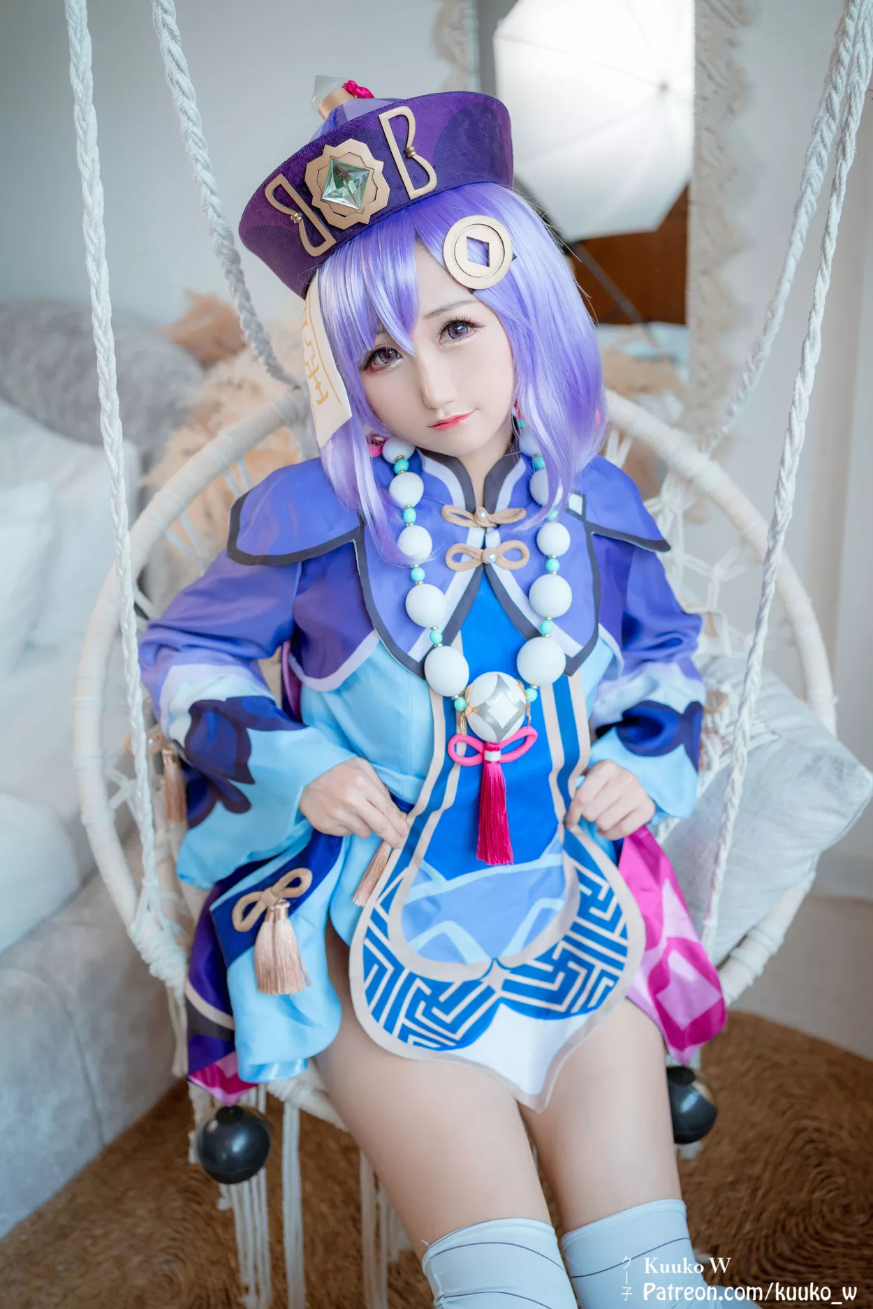 佳人 福报 Cosplay 七七 Impact Genshin 子】 【KuukoW Qiqi