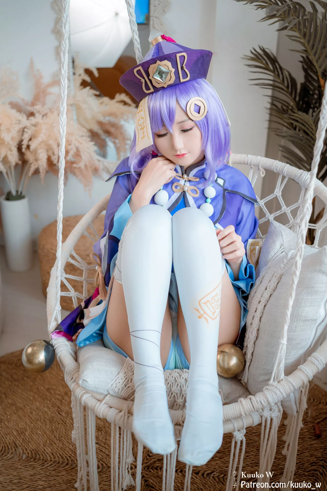 佳人 福报 Cosplay 七七 Impact Genshin 子】 【KuukoW Qiqi