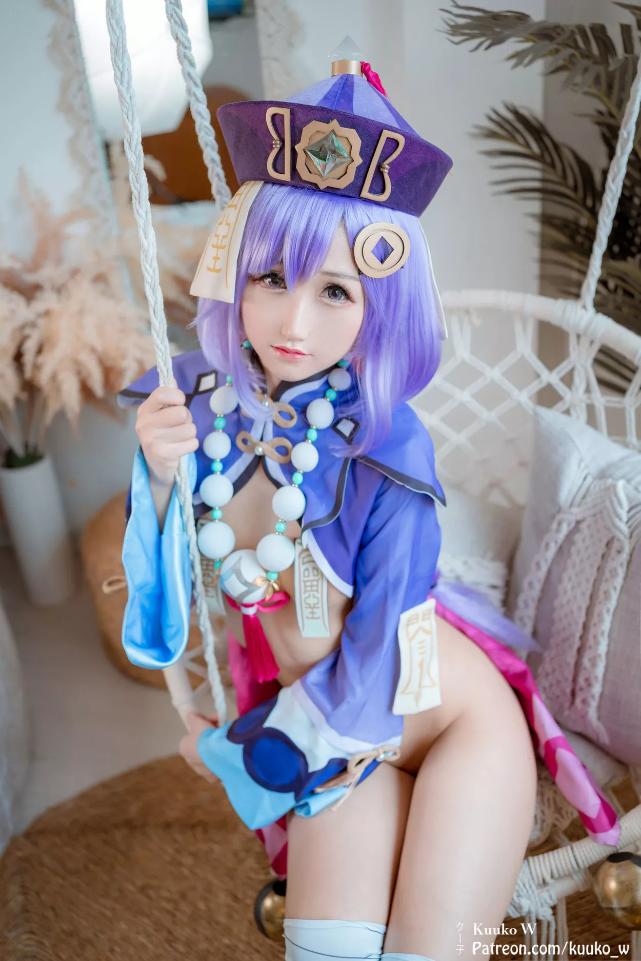 佳人 福报 Cosplay 七七 Impact Genshin 子】 【KuukoW Qiqi