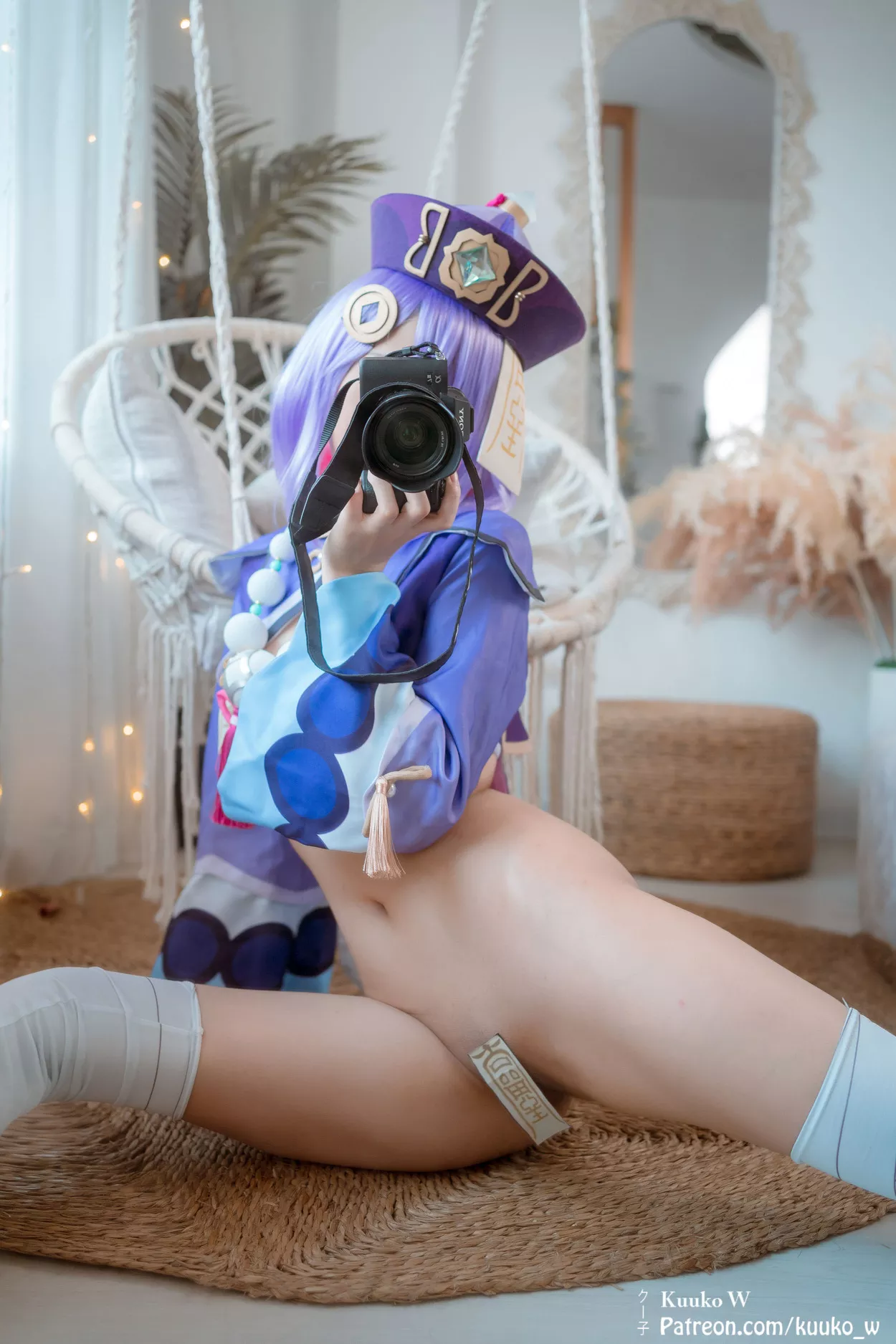 佳人 福报 Cosplay 七七 Impact Genshin 子】 【KuukoW Qiqi