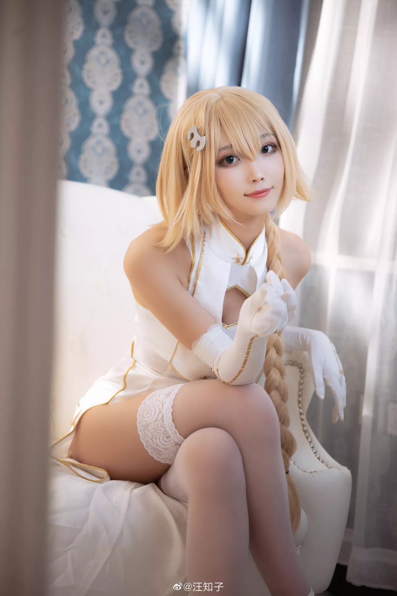 【汪知子】 福报 贞德 d Jeanne ) Arc Cosplay 仙女 (