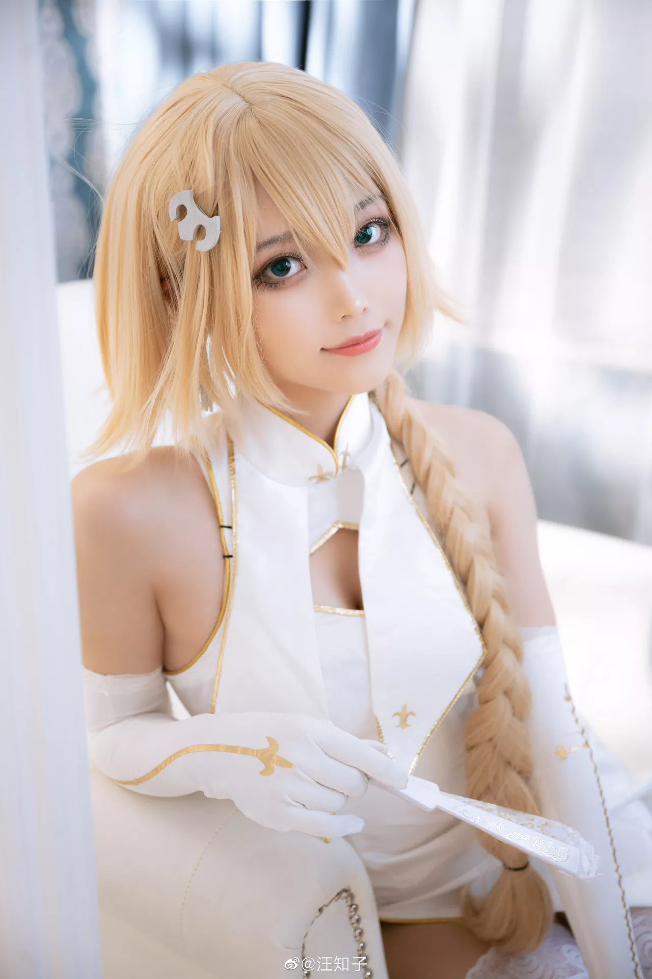 【汪知子】 福报 贞德 d Jeanne ) Arc Cosplay 仙女 (