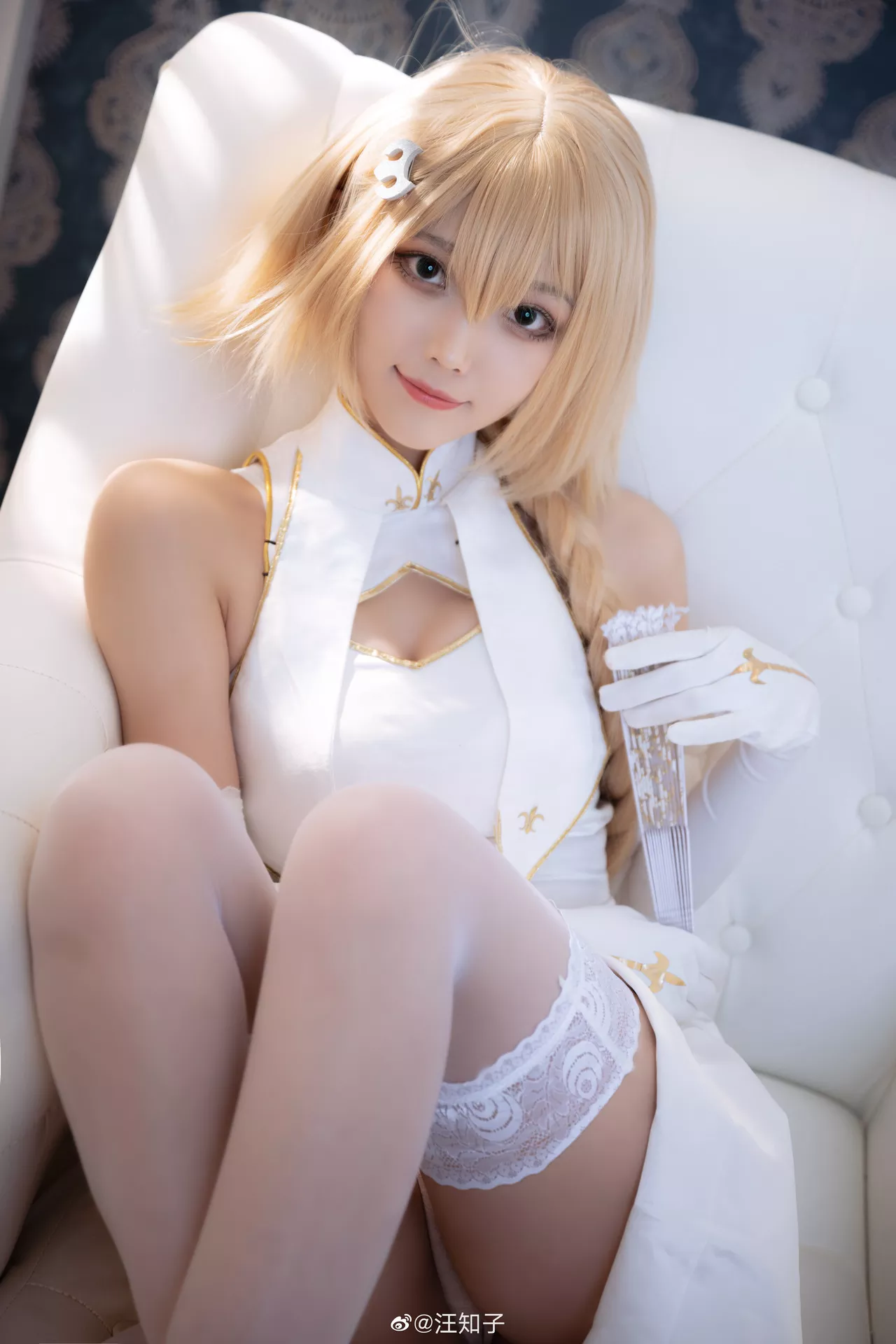 【汪知子】 福报 贞德 d Jeanne ) Arc Cosplay 仙女 (