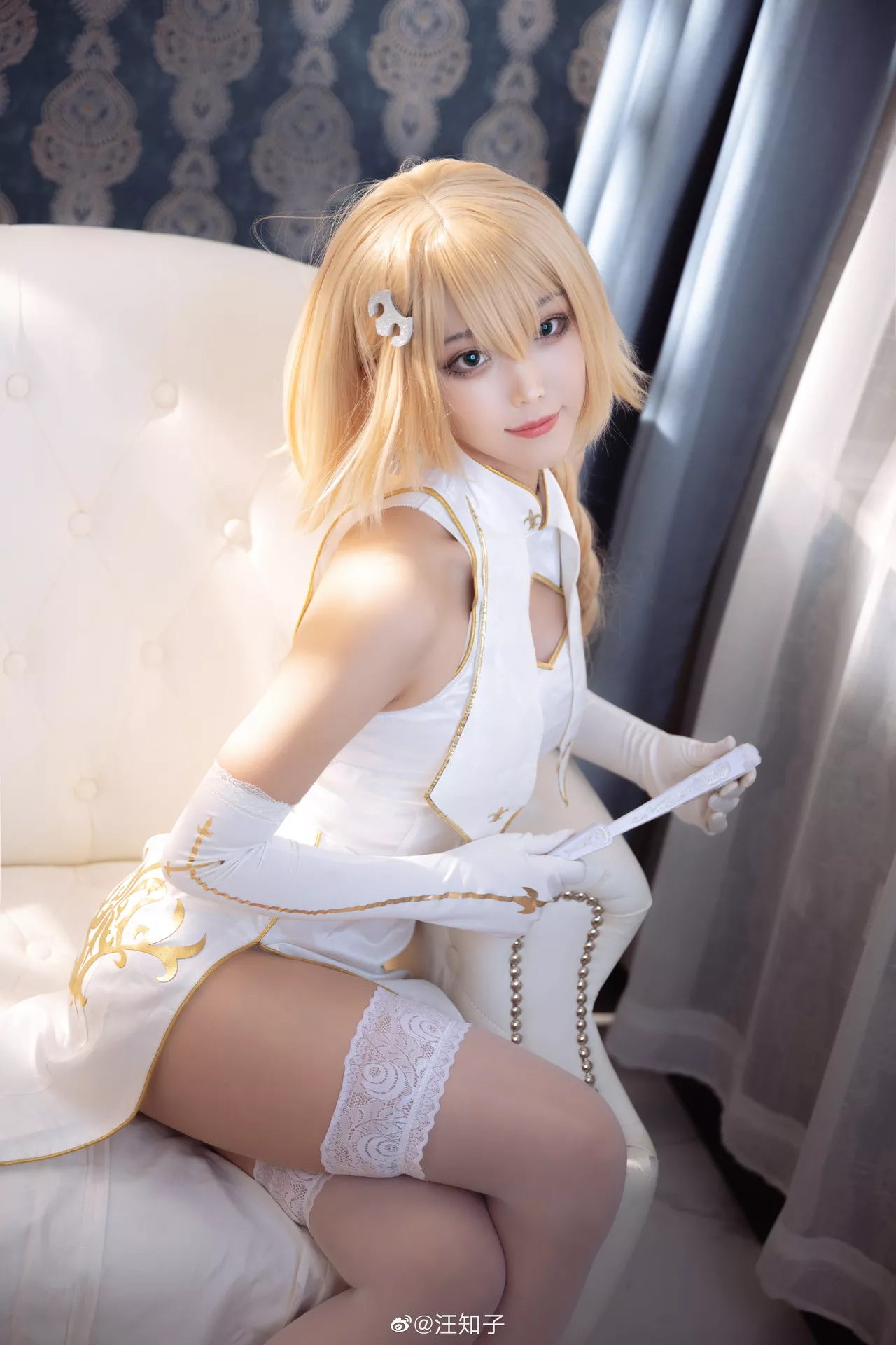 【汪知子】 福报 贞德 d Jeanne ) Arc Cosplay 仙女 (