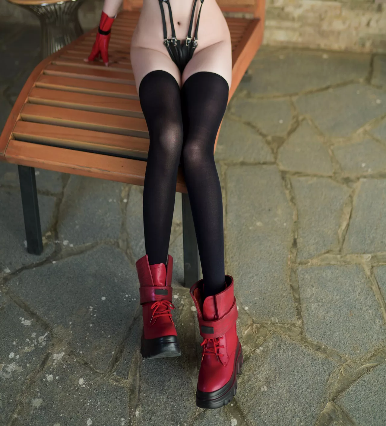 Swimsuit Tifa Cosplay Ver. 千夜未来】 女神 Miku 【Senya Lockhart 福报