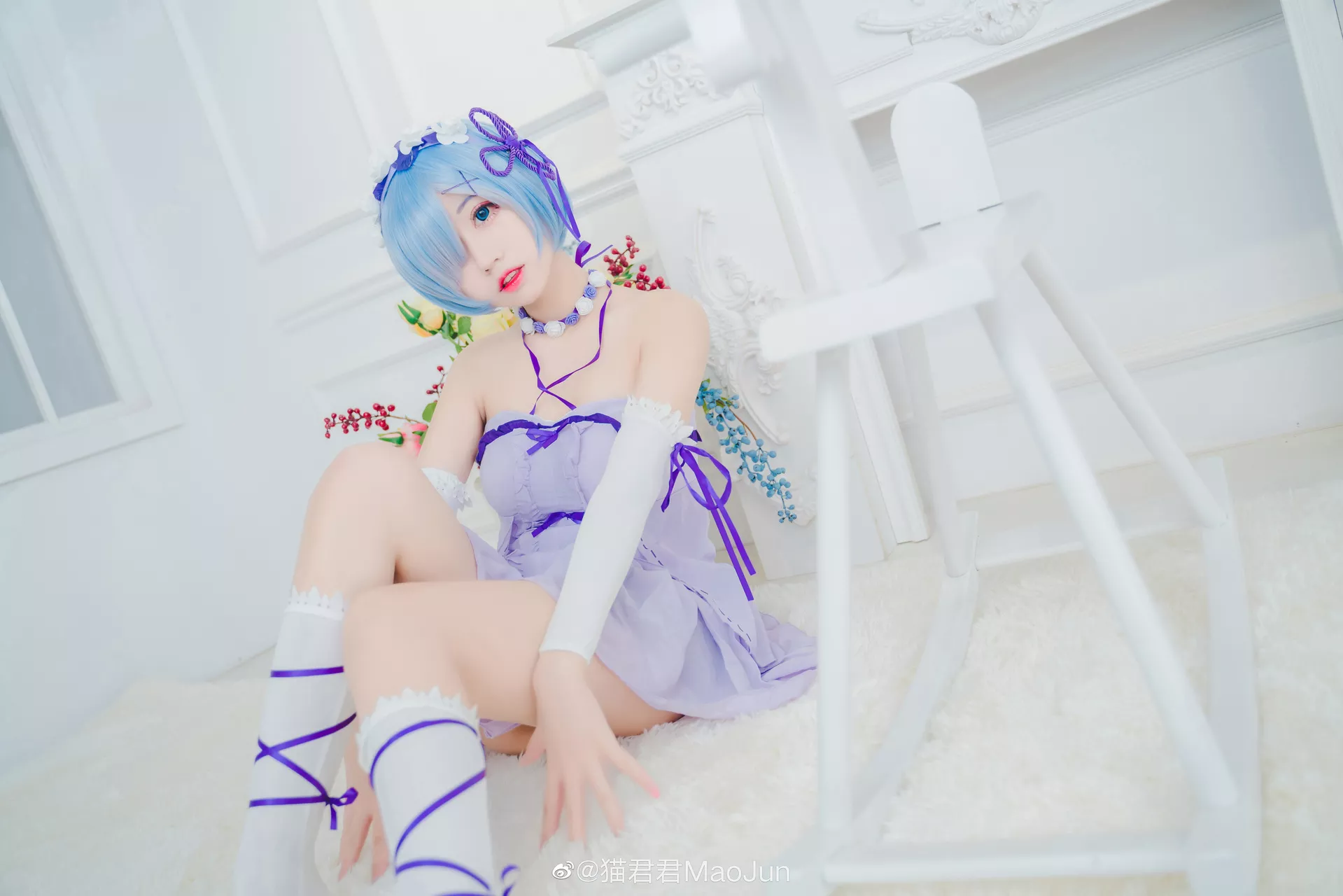 【猫 Reから始める异世界生活 ) ( Cosplay 福利 蕾姆 美女 Rem 君君】