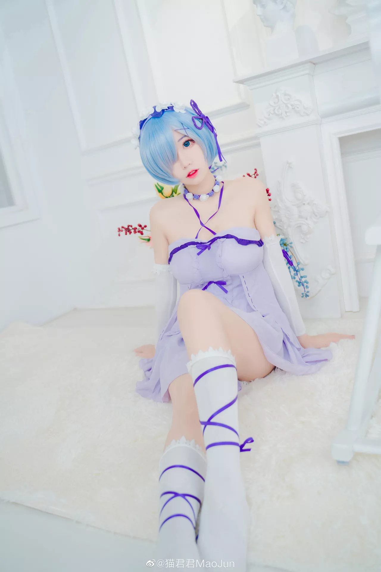 【猫 Reから始める异世界生活 ) ( Cosplay 福利 蕾姆 美女 Rem 君君】