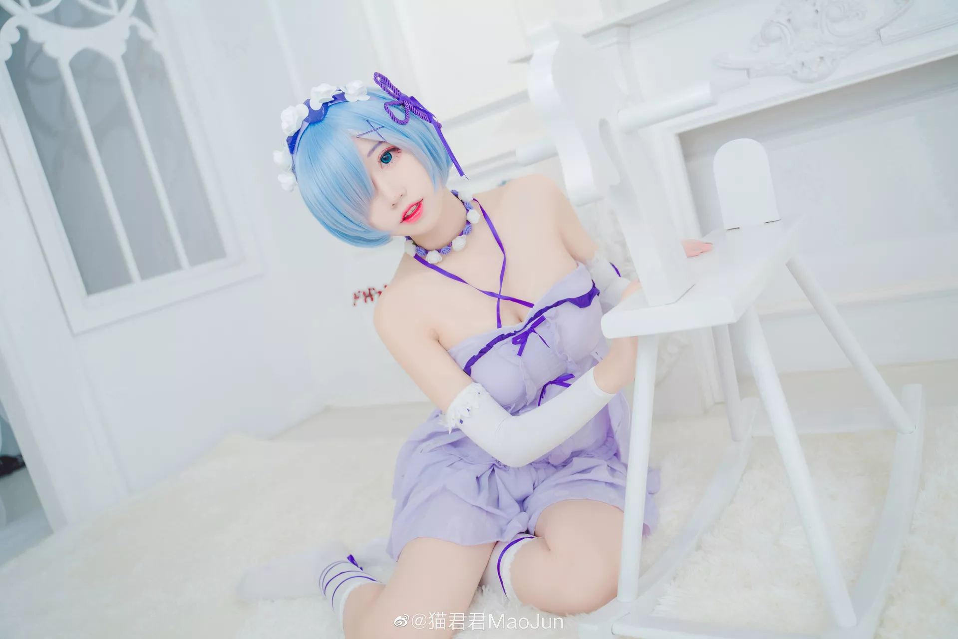 【猫 Reから始める异世界生活 ) ( Cosplay 福利 蕾姆 美女 Rem 君君】