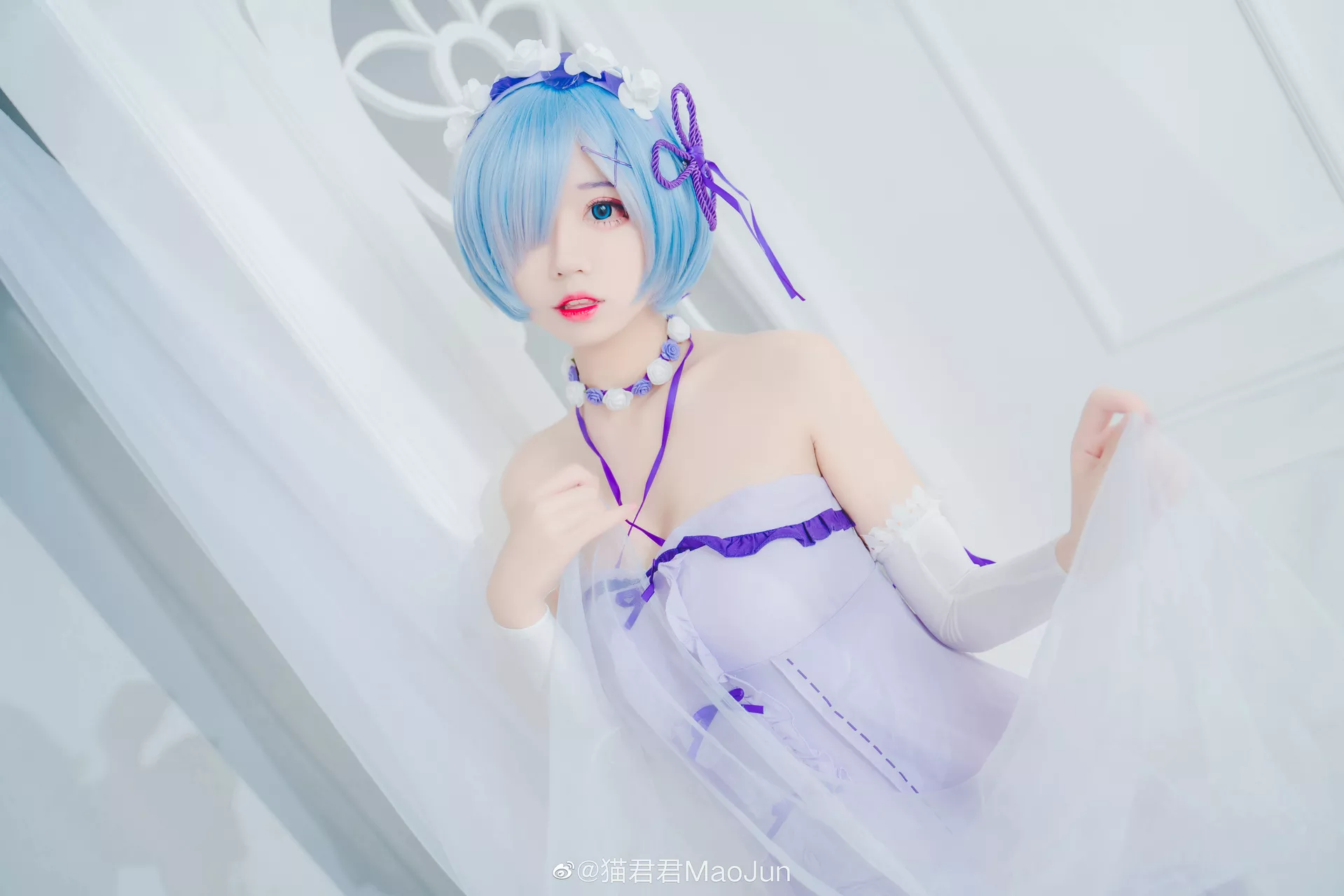 【猫 Reから始める异世界生活 ) ( Cosplay 福利 蕾姆 美女 Rem 君君】
