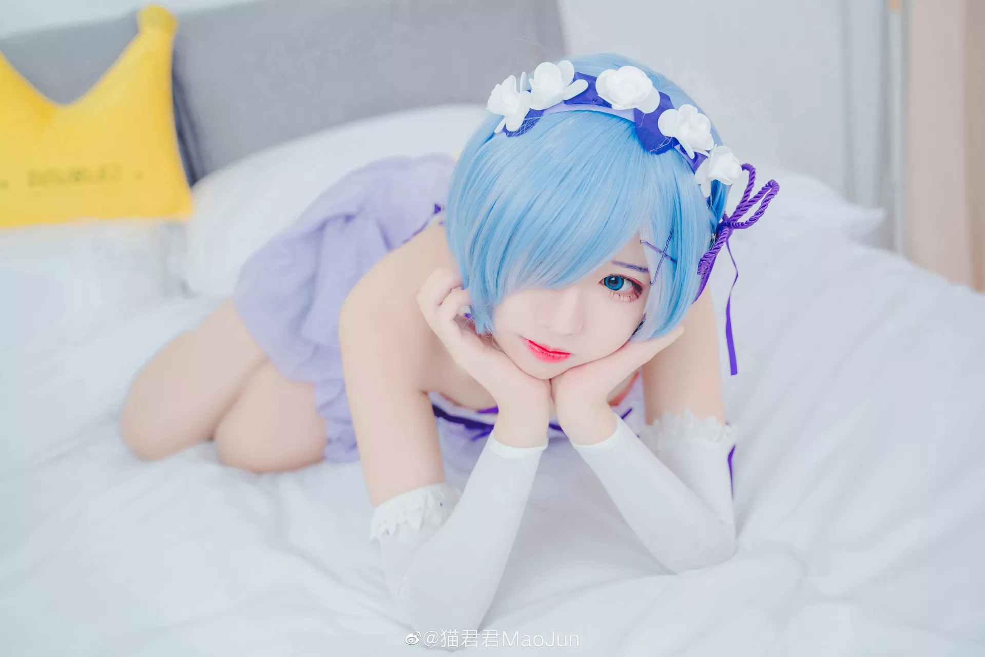 【猫 Reから始める异世界生活 ) ( Cosplay 福利 蕾姆 美女 Rem 君君】