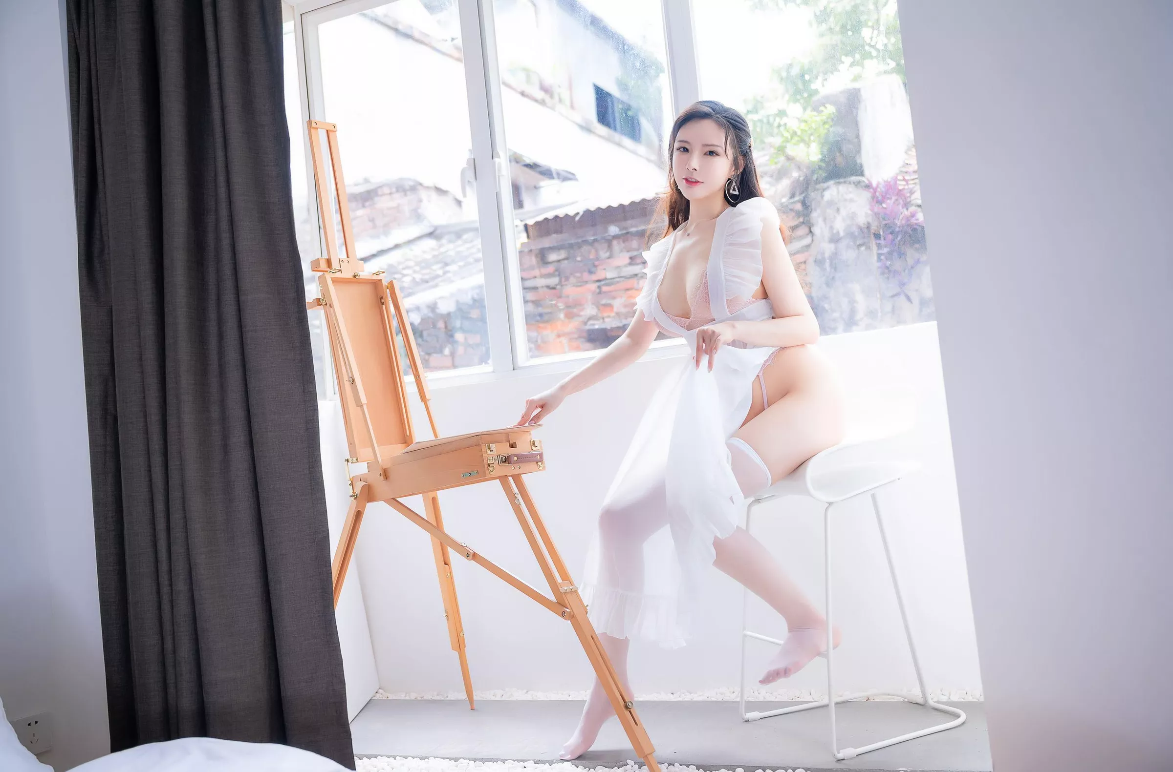 秋和柯基《透光色女围裙》 仙女丧志  未分类撩人写真