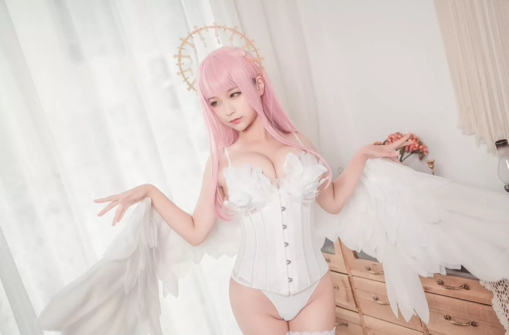 沫沫真爱版天使本-光天使 cosplay 蠢沫沫Chunmomo 尤物cosplay