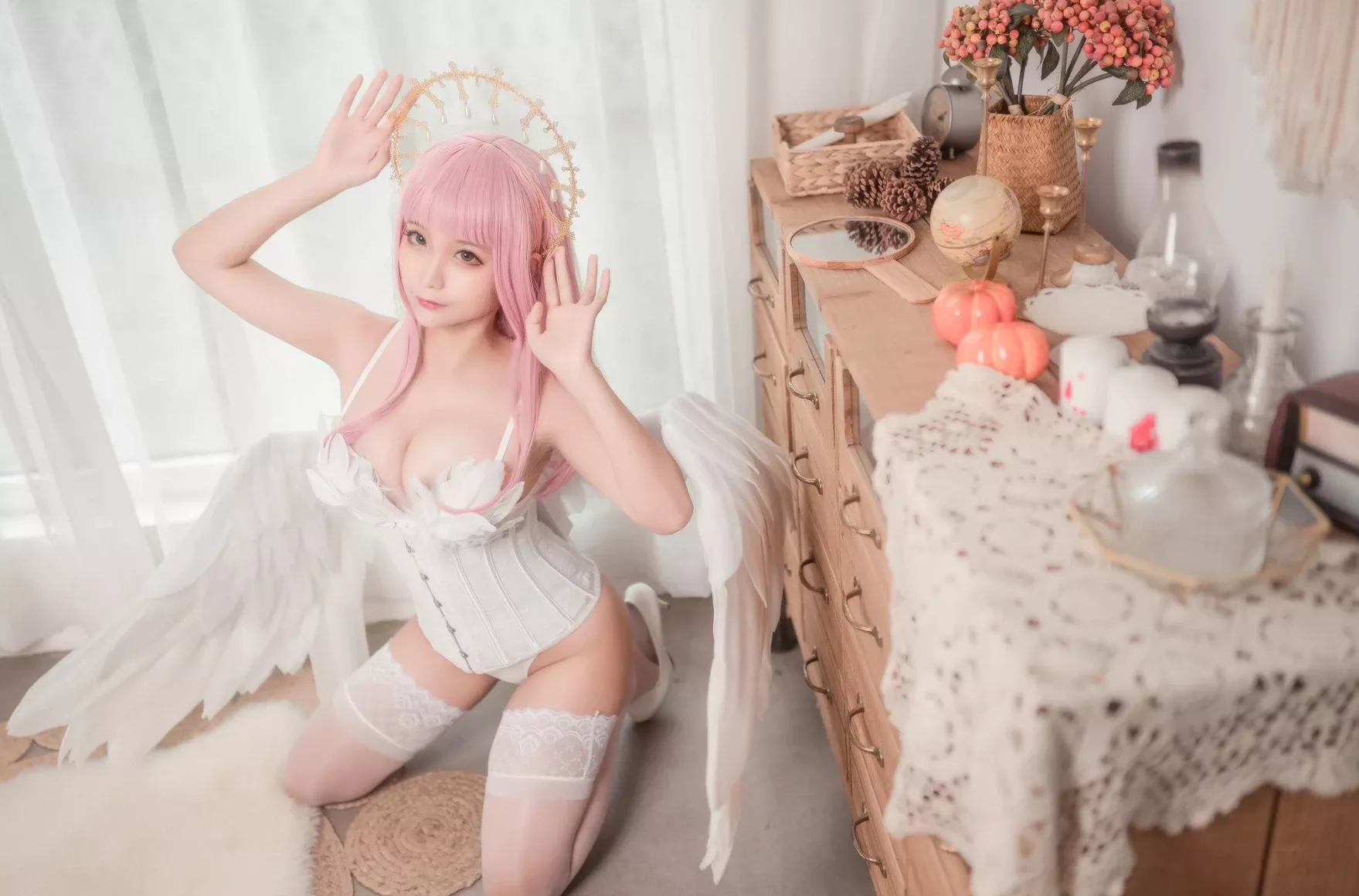 沫沫真爱版天使本-光天使 cosplay 蠢沫沫Chunmomo 尤物cosplay