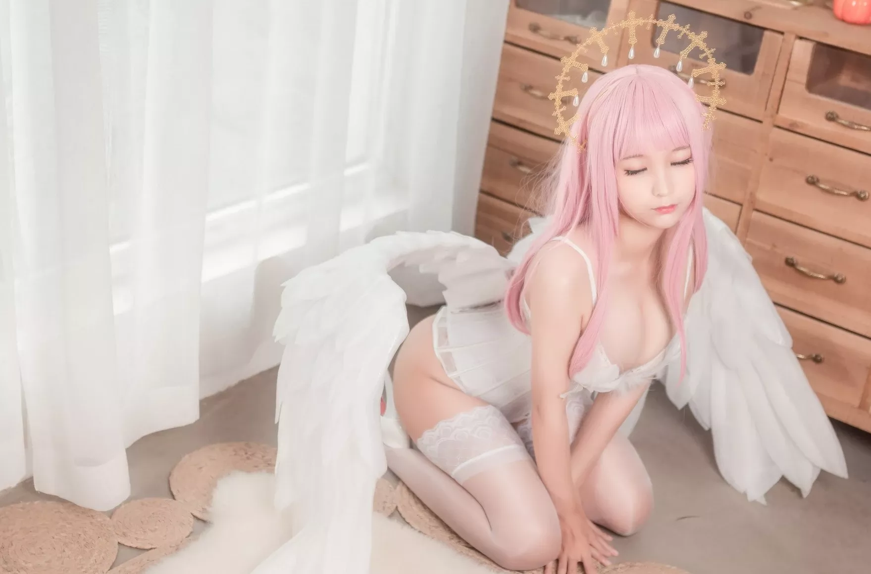 沫沫真爱版天使本-光天使 cosplay 蠢沫沫Chunmomo 尤物cosplay