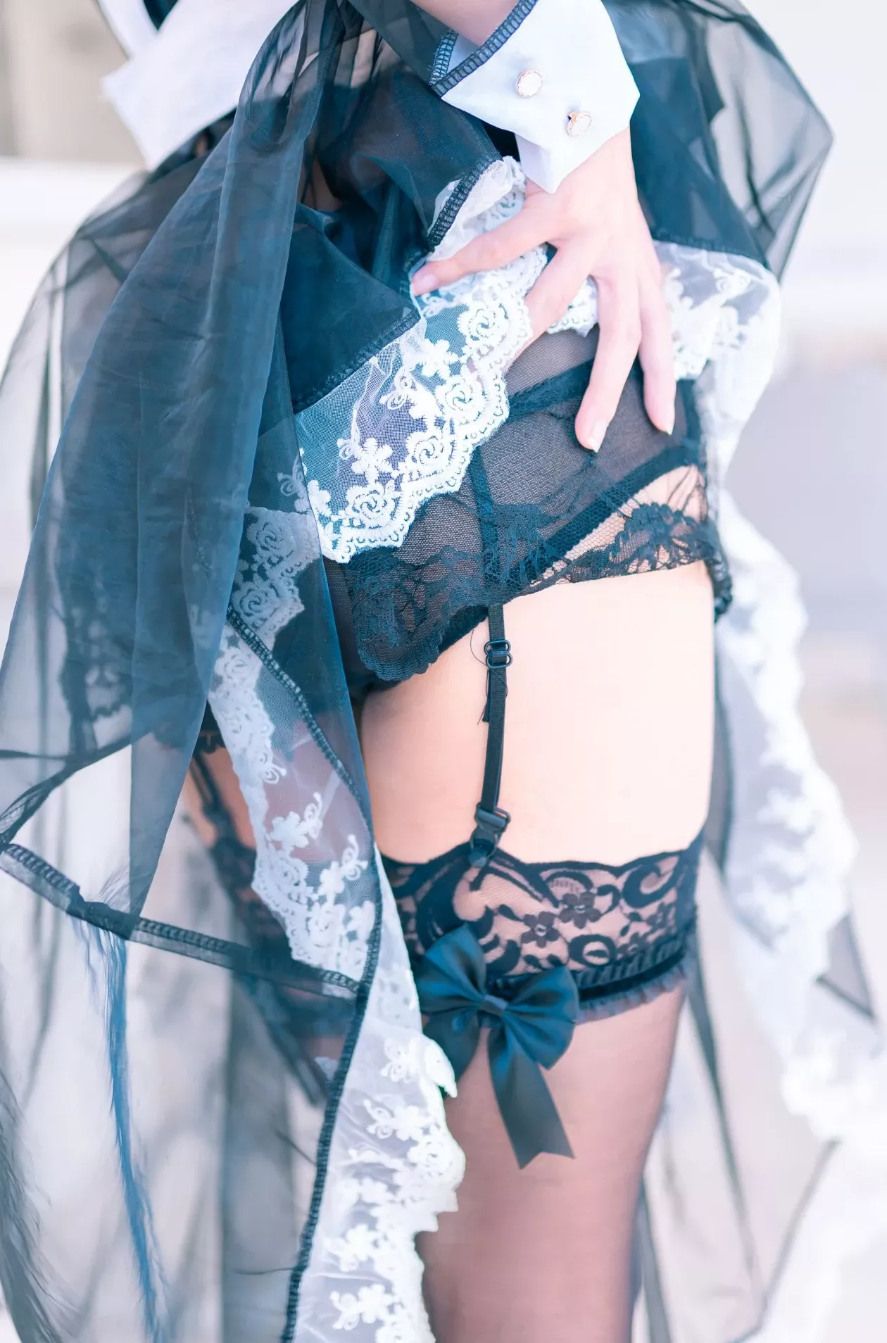 蠢沫沫透亮佣人 美女cosplay