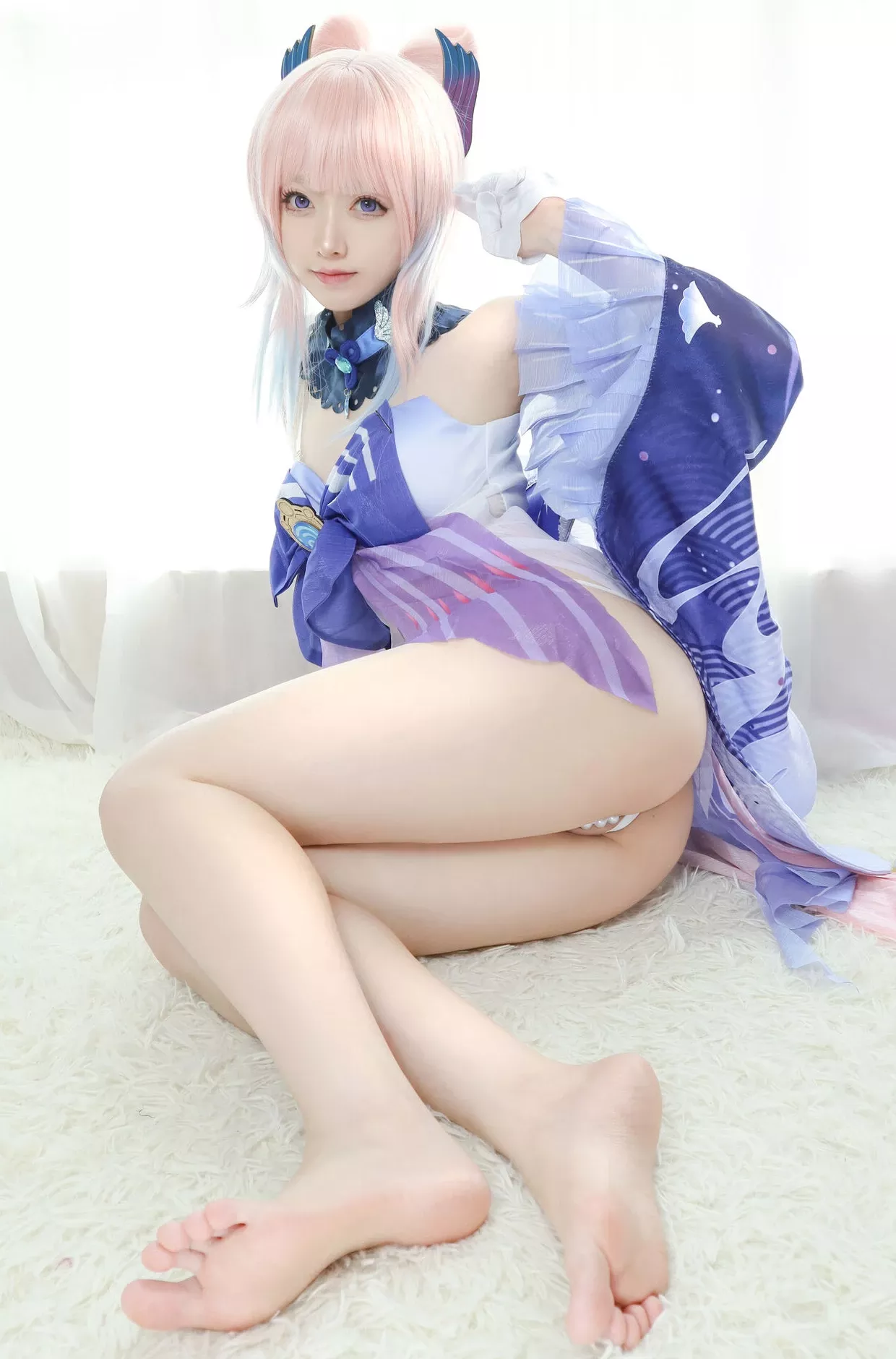 三宫新海【34P】 (爱酱) 朝雾合 �C 女神cosplay