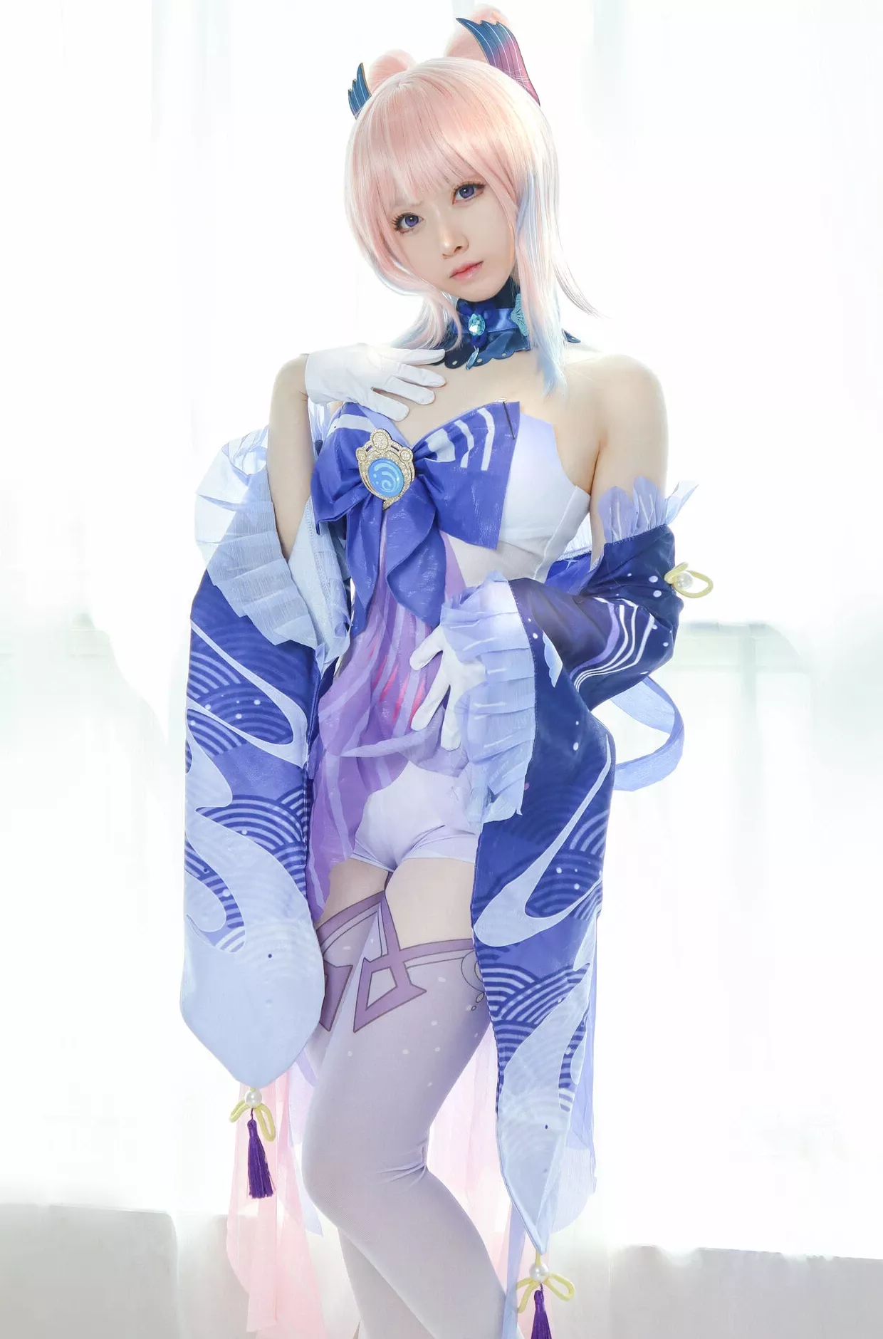 三宫新海【34P】 (爱酱) 朝雾合 �C 女神cosplay