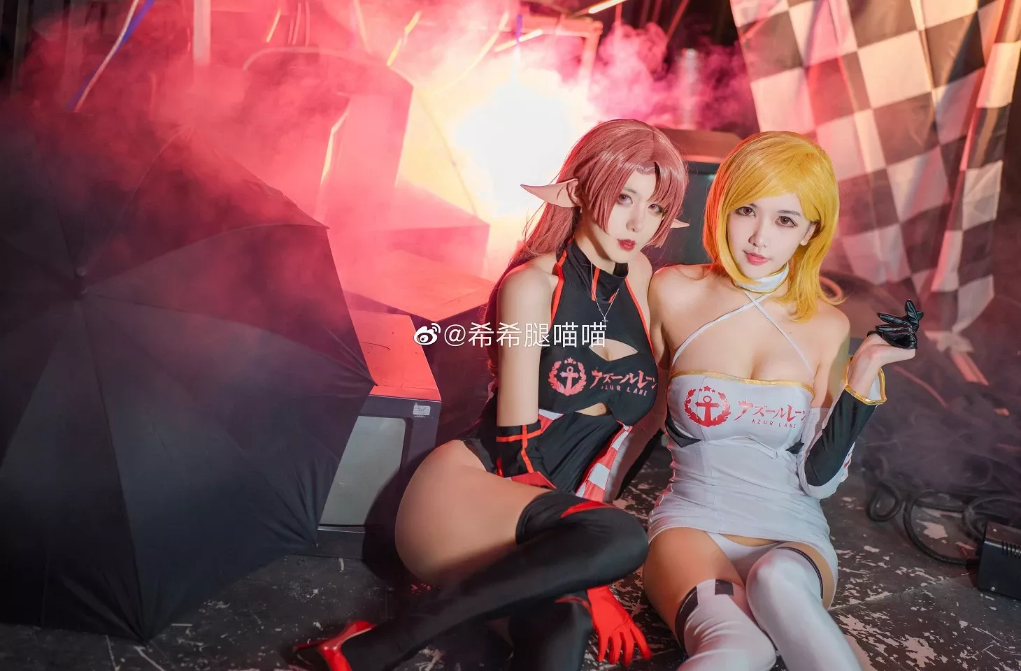 黑魔法师夜子、威尔斯： 希希腿喵喵 丽人cosplay 约克公爵： (9P) 碧蓝航线