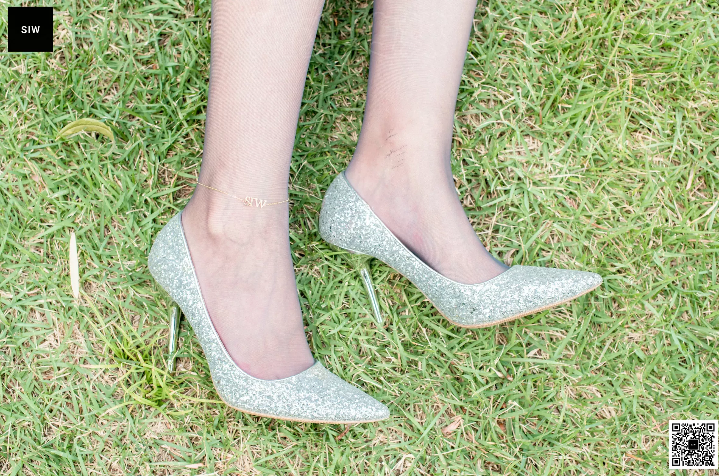 【SIW斯文传媒系列】 黑色网纱碎花长袖连衣裙龙哥【63P】