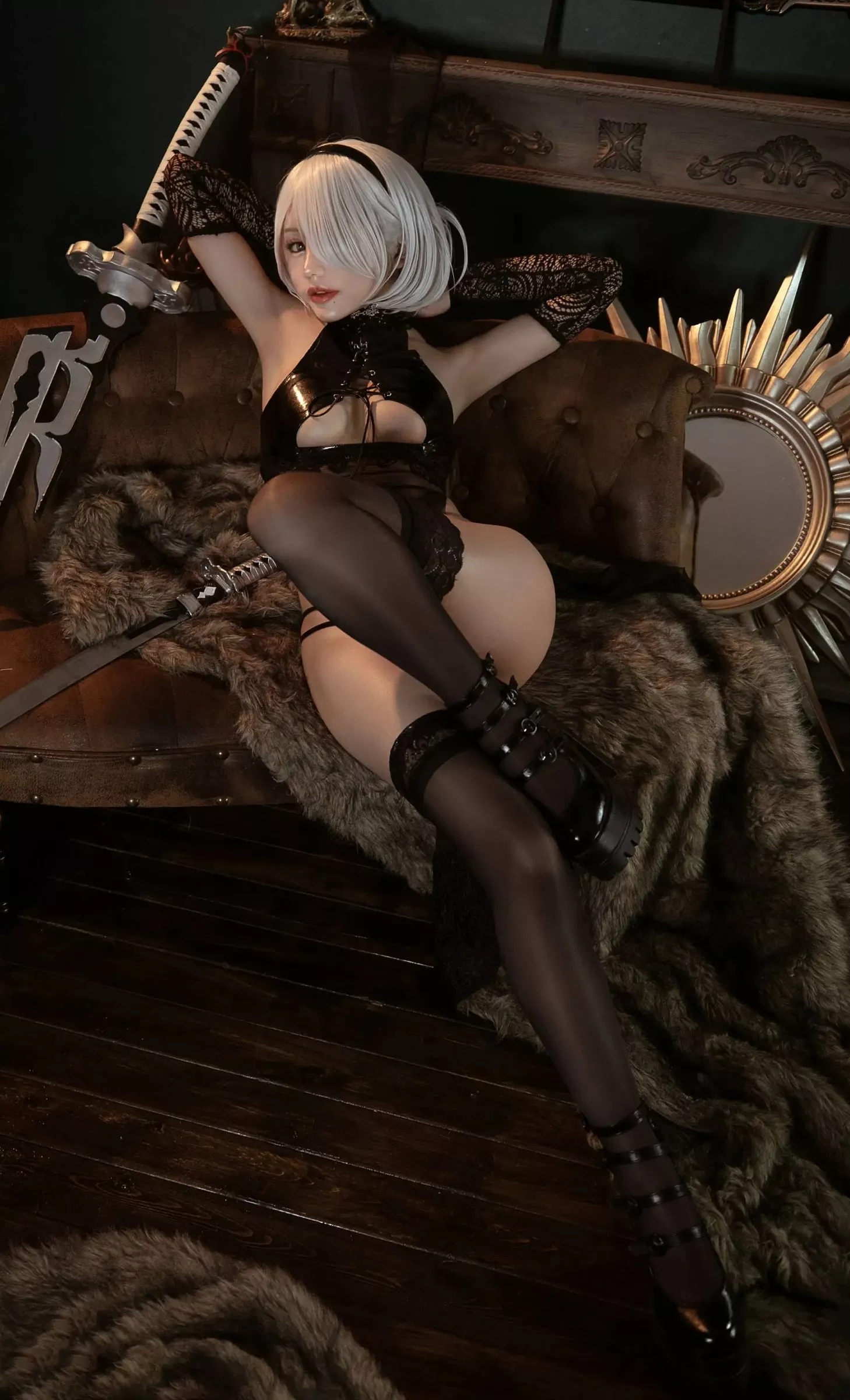 一笑芳香沁《 【网路收集组列】福利姬 2B黑花嫁 》贵宾福利帖【45P】