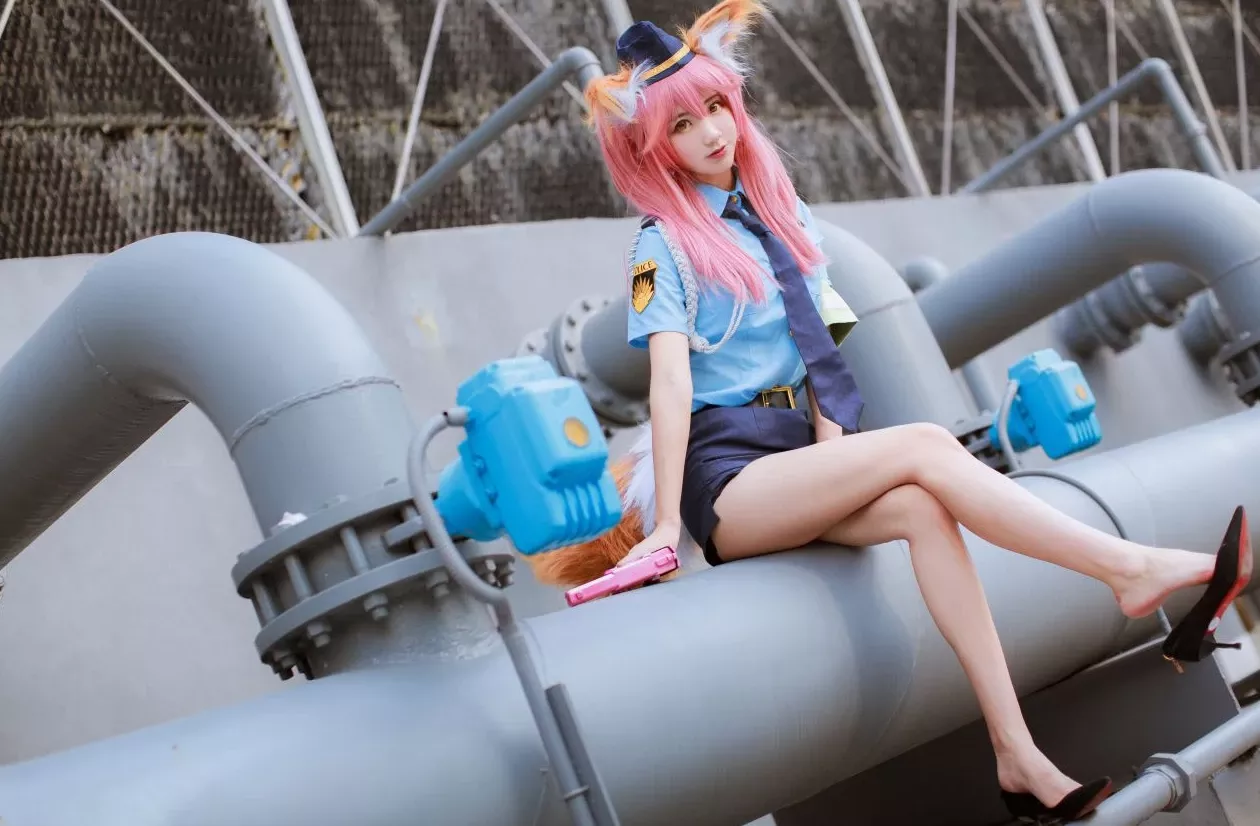 黑川玉藻前真爱 佳人cosplay