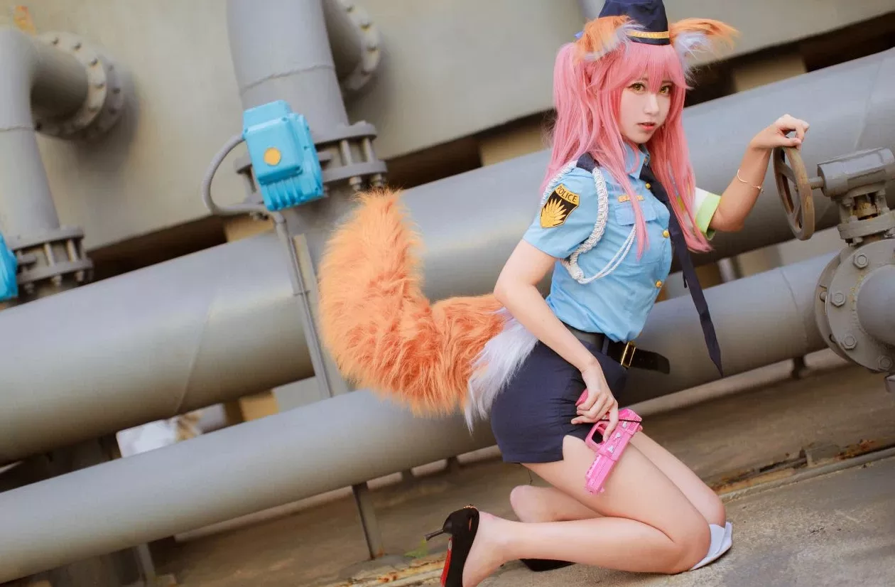 黑川玉藻前真爱 佳人cosplay