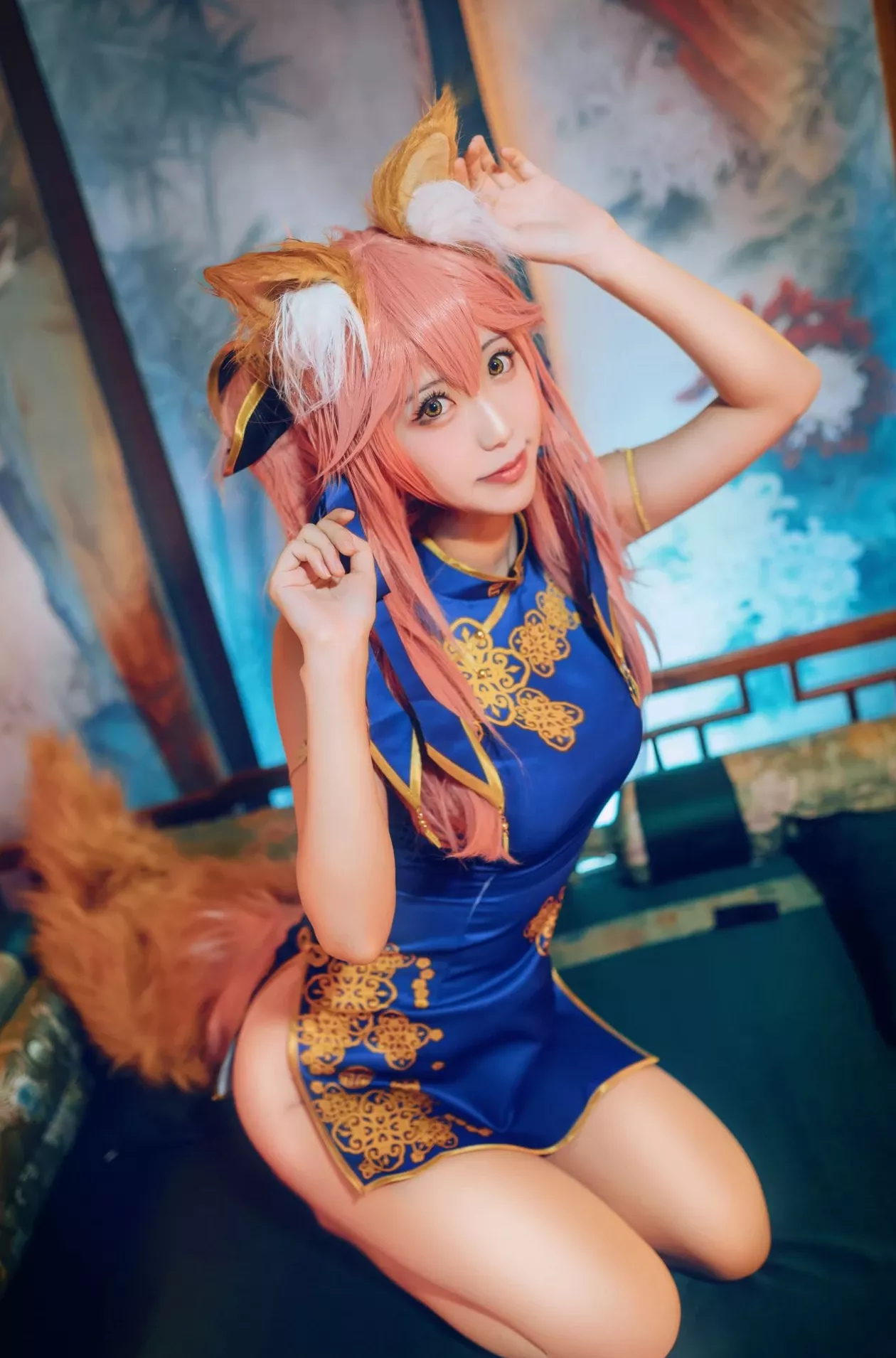 黑川玉藻前真爱 佳人cosplay