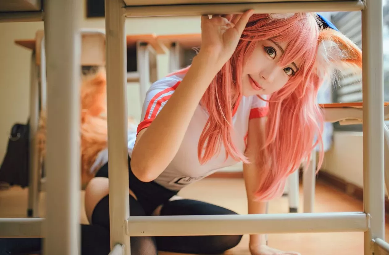 黑川玉藻前真爱 佳人cosplay