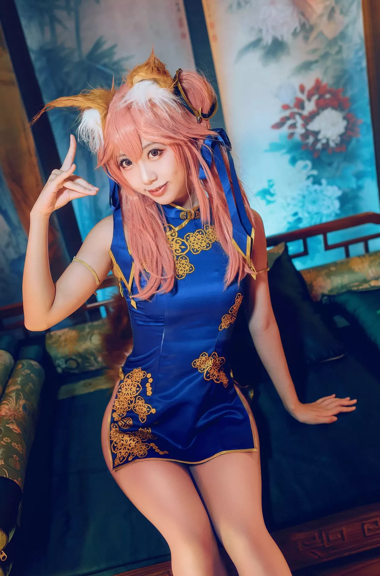 黑川玉藻前真爱 佳人cosplay