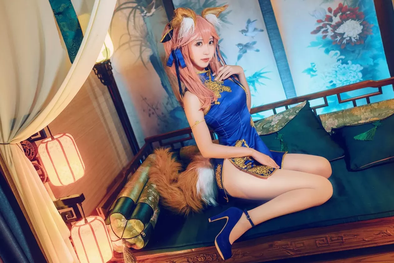 黑川玉藻前真爱 佳人cosplay