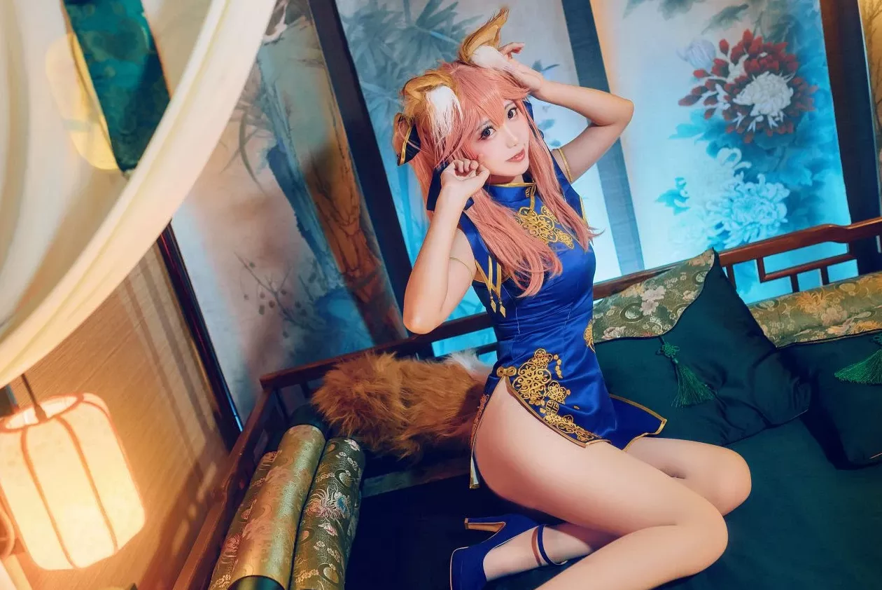 黑川玉藻前真爱 佳人cosplay