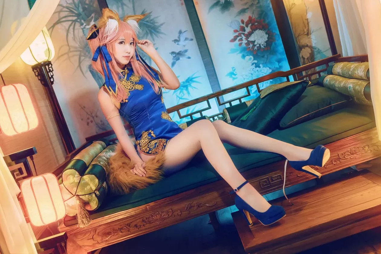 黑川玉藻前真爱 佳人cosplay