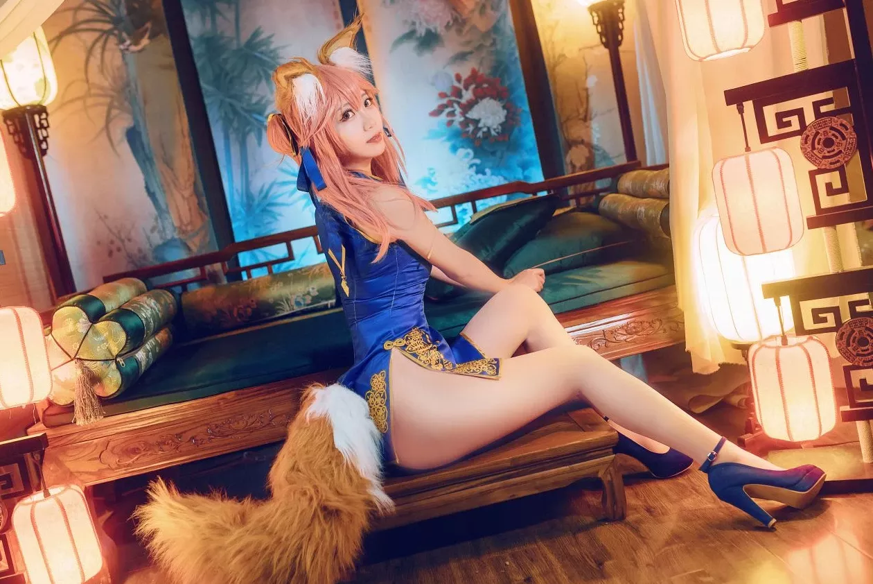 黑川玉藻前真爱 佳人cosplay