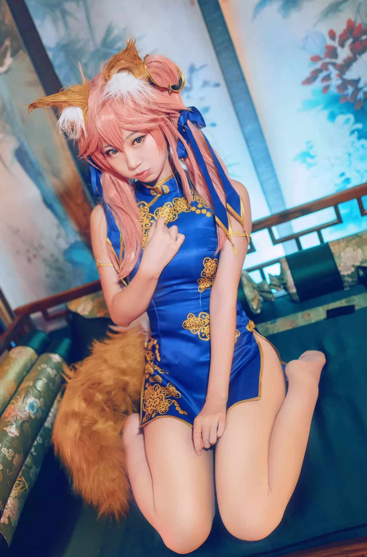 黑川玉藻前真爱 佳人cosplay