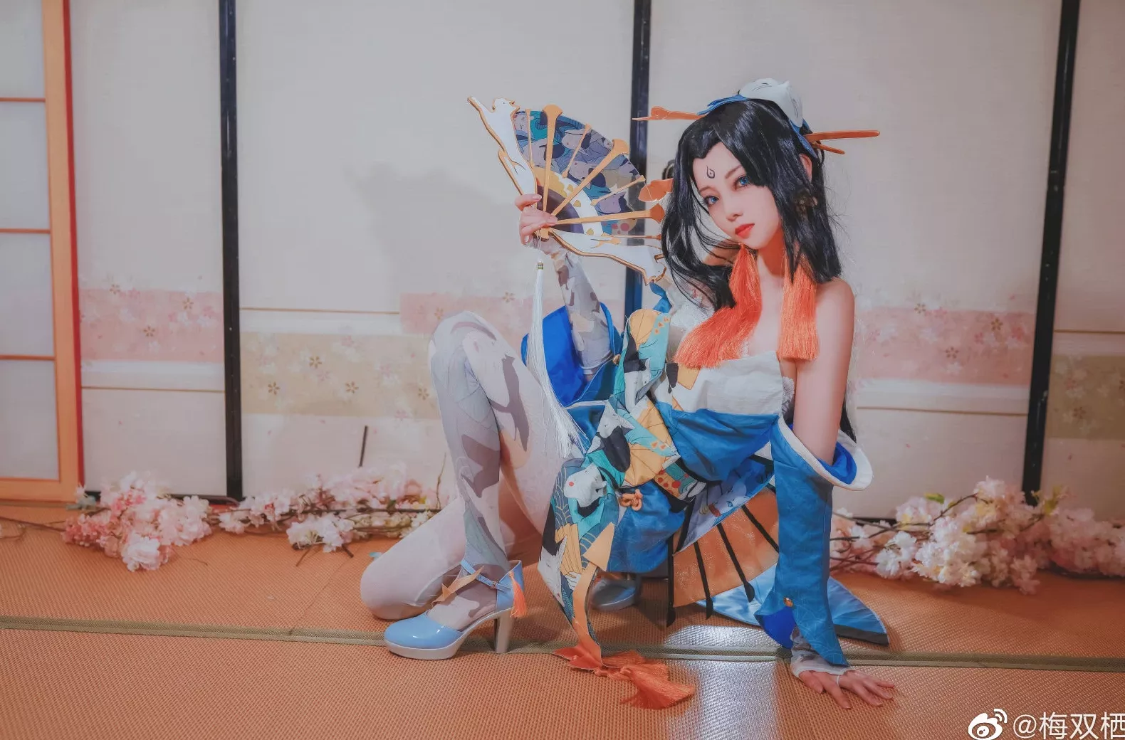 梅双栖 (9P) 仙女cosplay 不知火舞―魅语 王者荣耀