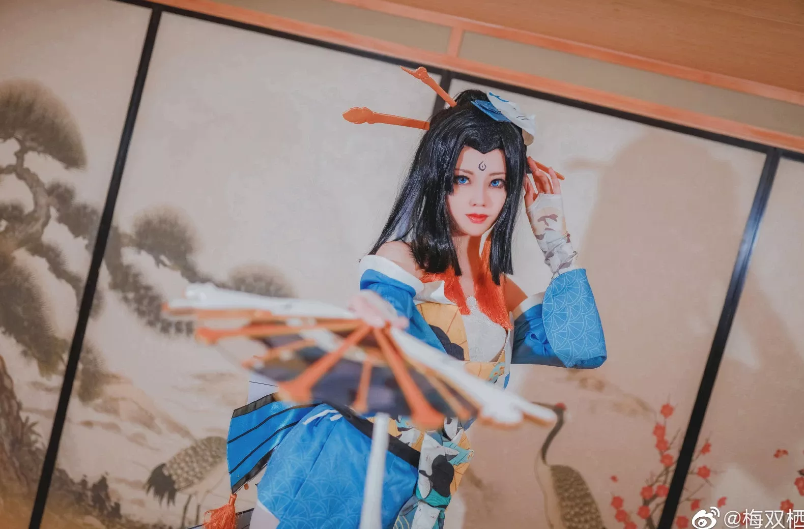 梅双栖 (9P) 仙女cosplay 不知火舞―魅语 王者荣耀