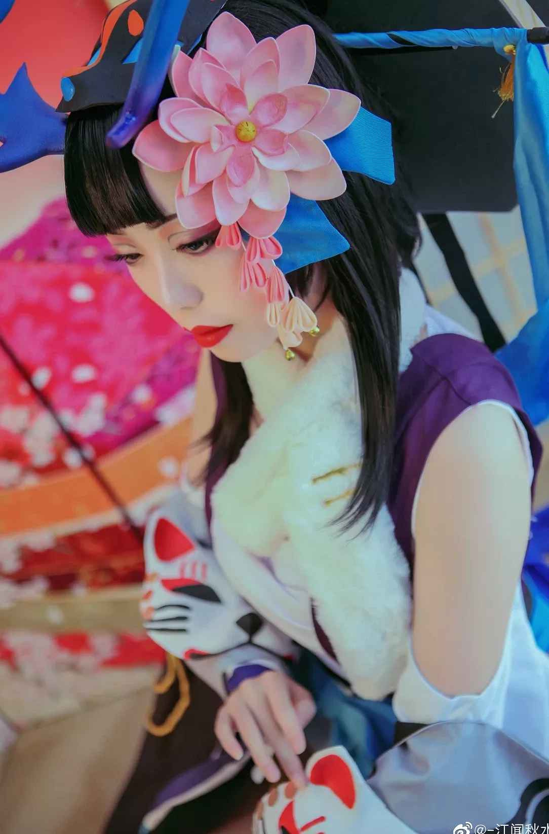 阎魔-清月之辉 女神cosplay -江闻秋水 (9P) 阴阳师