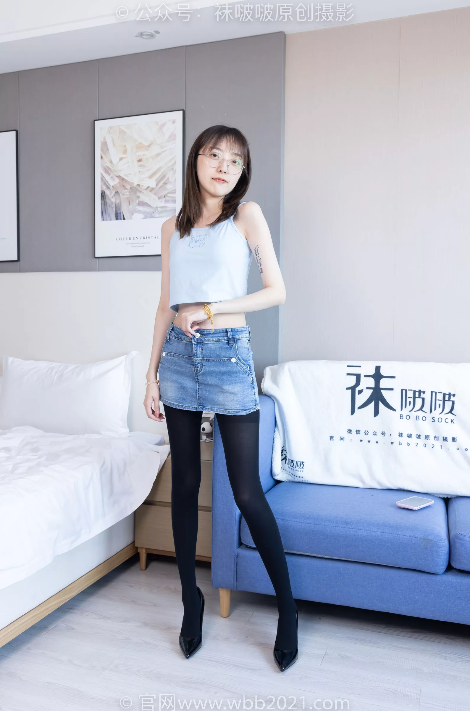 稚予 BoBoSocks袜啵啵 -高跟鞋、皮鞋、健体鞋、厚黑色丝袜 No.385