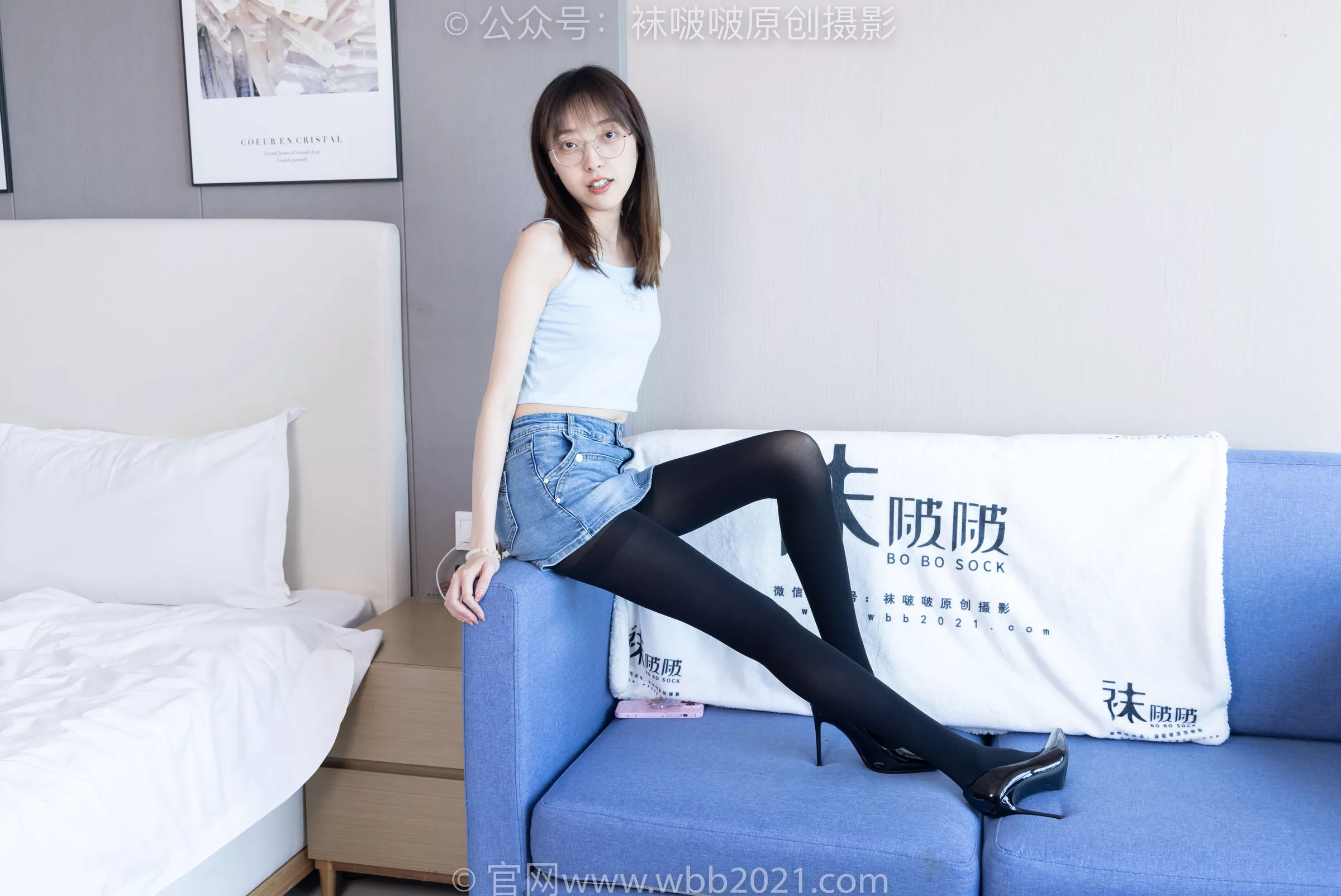 稚予 BoBoSocks袜啵啵 -高跟鞋、皮鞋、健体鞋、厚黑色丝袜 No.385