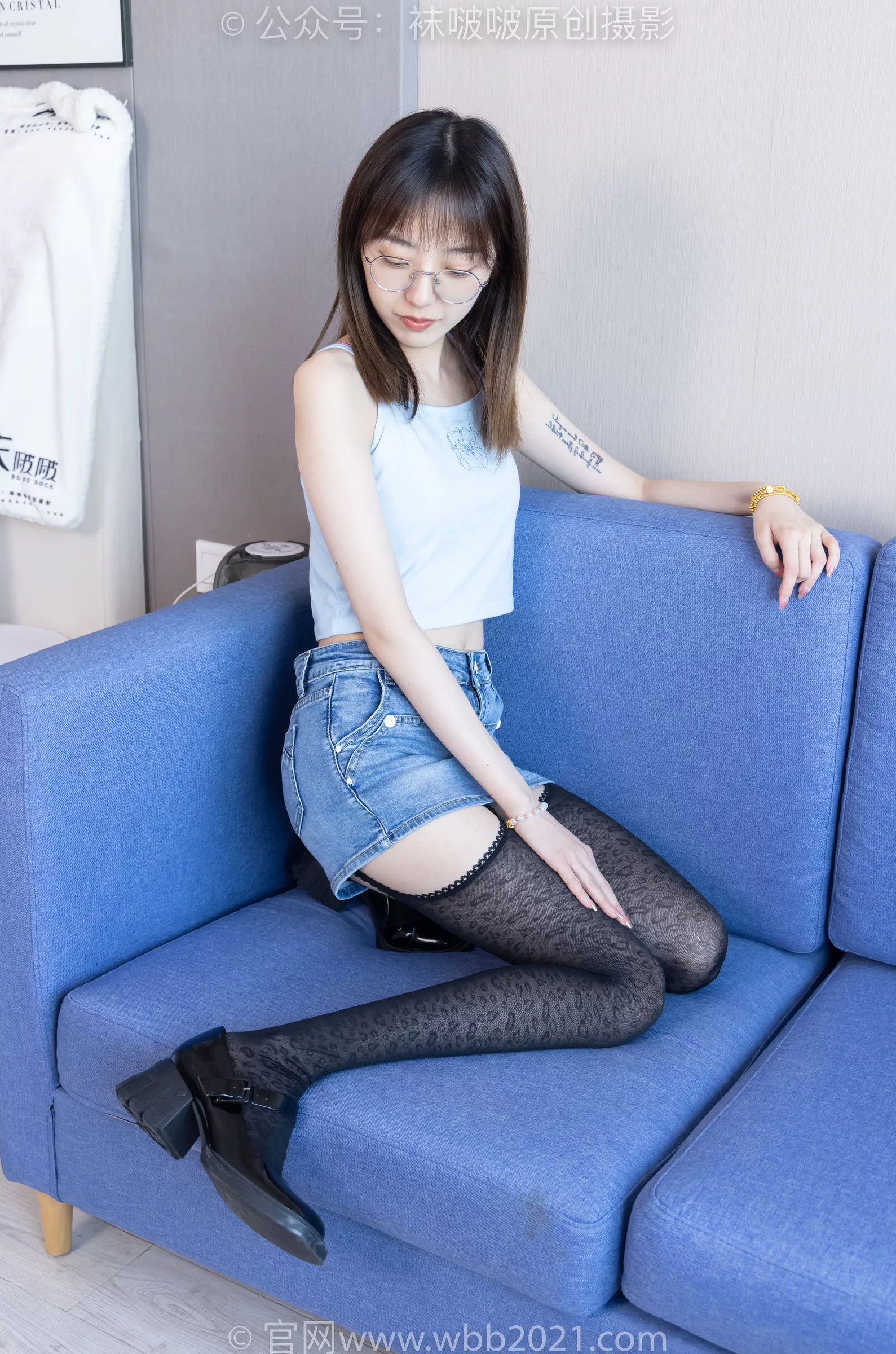 稚予 BoBoSocks袜啵啵 -高跟鞋、皮鞋、健体鞋、厚黑色丝袜 No.385