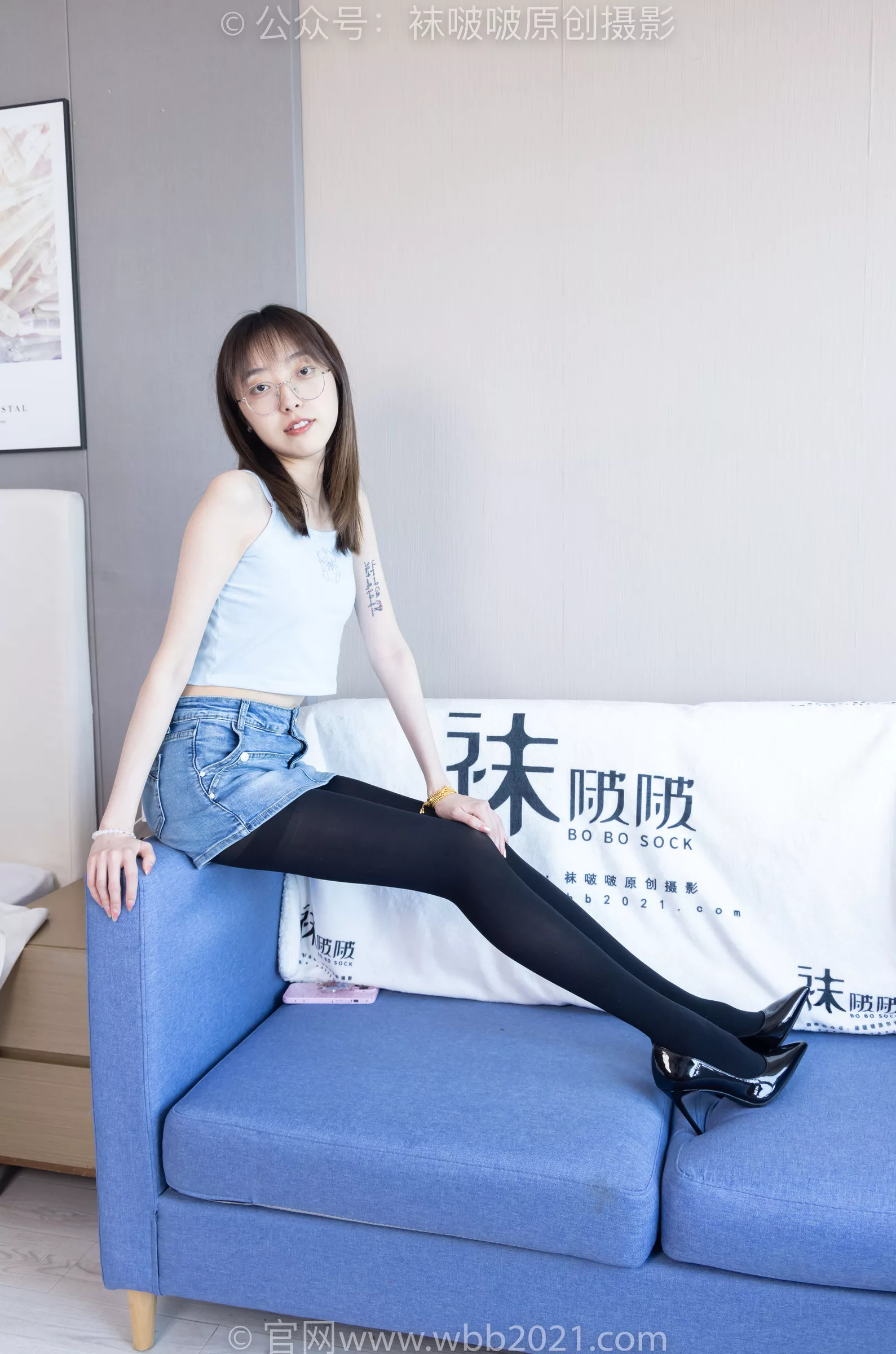 稚予 BoBoSocks袜啵啵 -高跟鞋、皮鞋、健体鞋、厚黑色丝袜 No.385